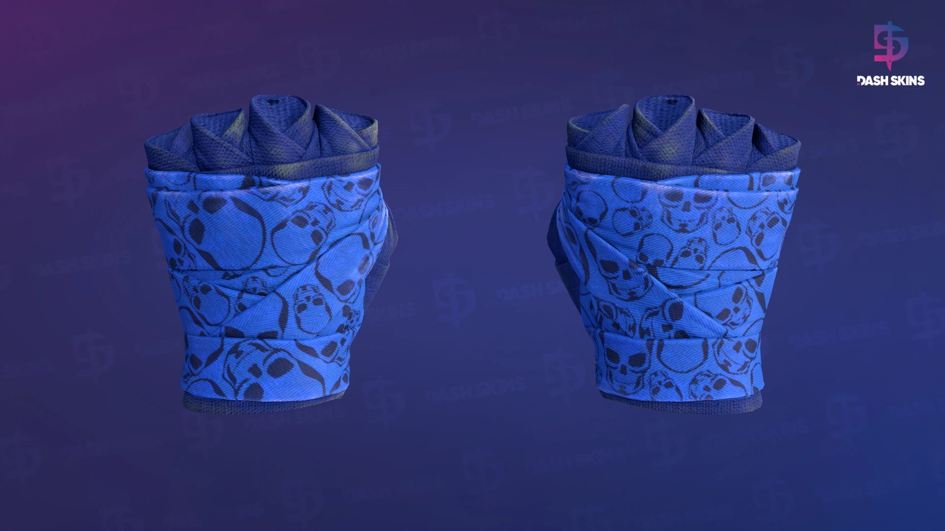 ★ Hand Wraps | Cobalt Skulls (Field-Tested) Screenshot Playside