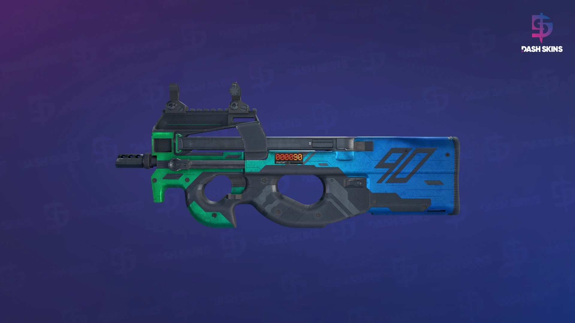 StatTrak™ P90 | Wave Breaker (Field-Tested) Screenshot Playside