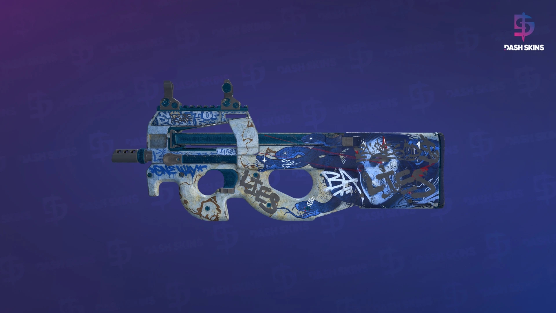 P90 | Deathgaze (Battle-Scarred) Screenshot Playside