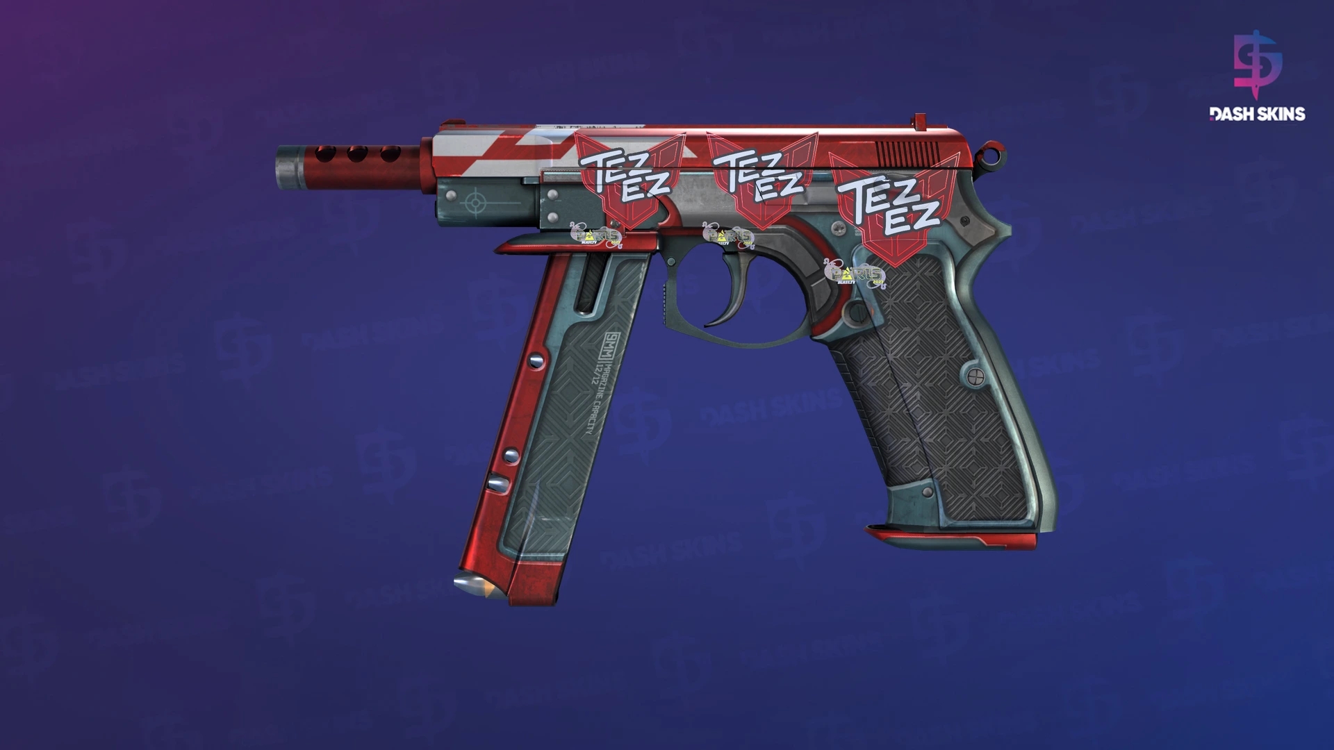CZ75-Auto | Red Astor (Minimal Wear) Screenshot Playside