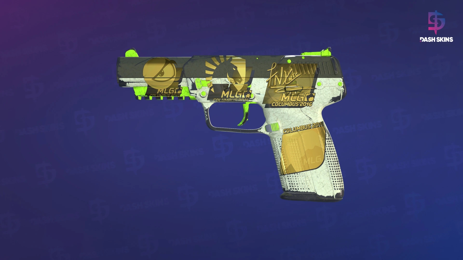 Souvenir Five-SeveN | Hot Shot (Well-Worn) Screenshot Playside