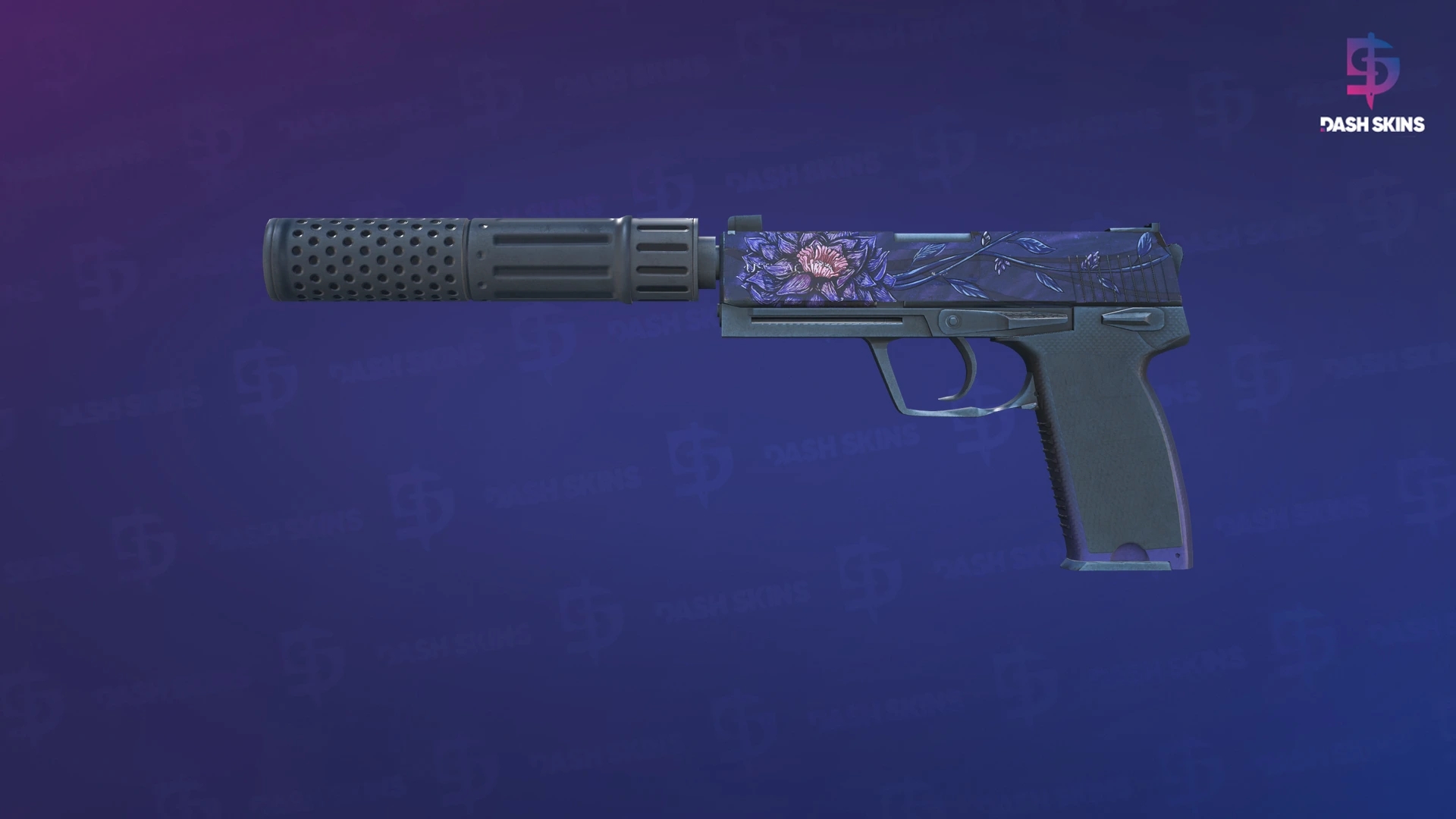USP-S | Black Lotus (Well-Worn) Screenshot Playside