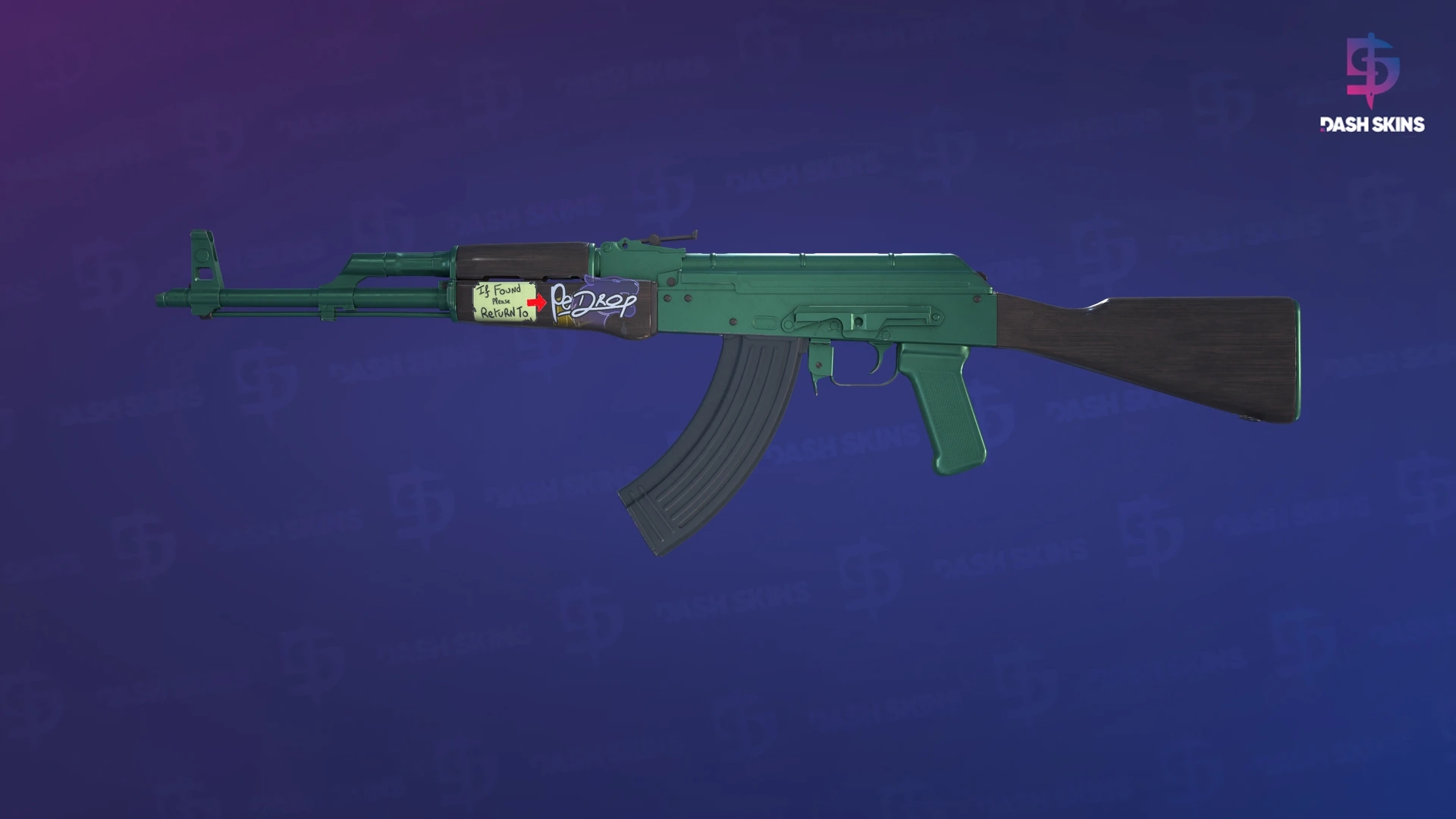 AK-47 | Wintergreen (Minimal Wear) Screenshot Playside