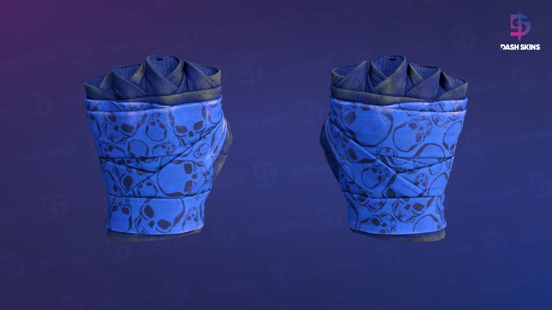 ★ Hand Wraps | Cobalt Skulls (Battle-Scarred) Screenshot Playside