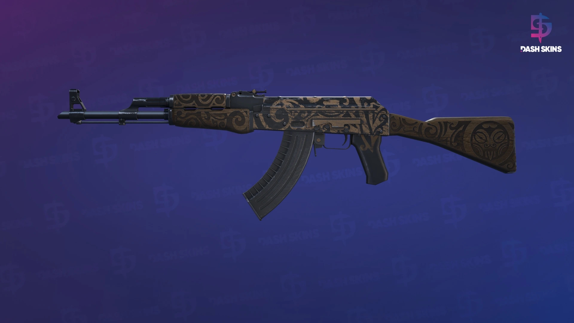 AK-47 | Uncharted (Minimal Wear) Screenshot Playside
