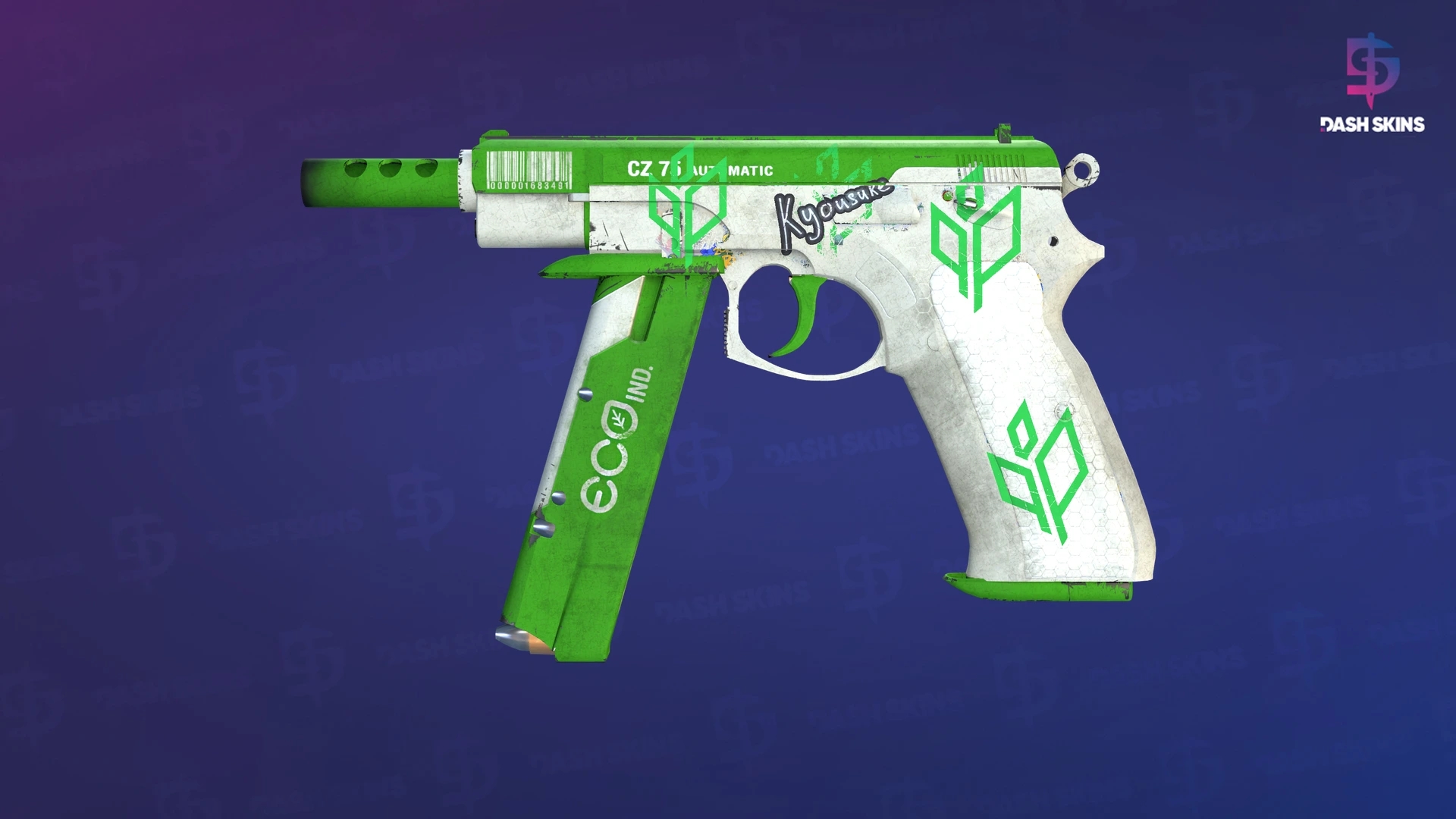 CZ75-Auto | Eco (Well-Worn) Screenshot Playside