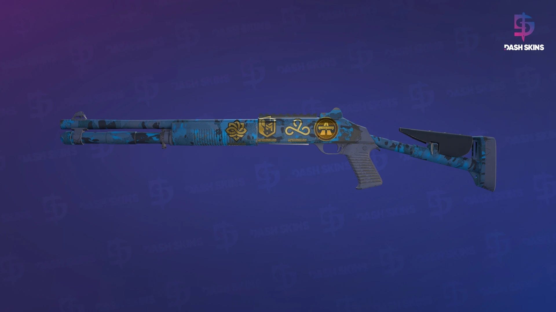 Souvenir XM1014 | VariCamo Blue (Minimal Wear) Screenshot Playside