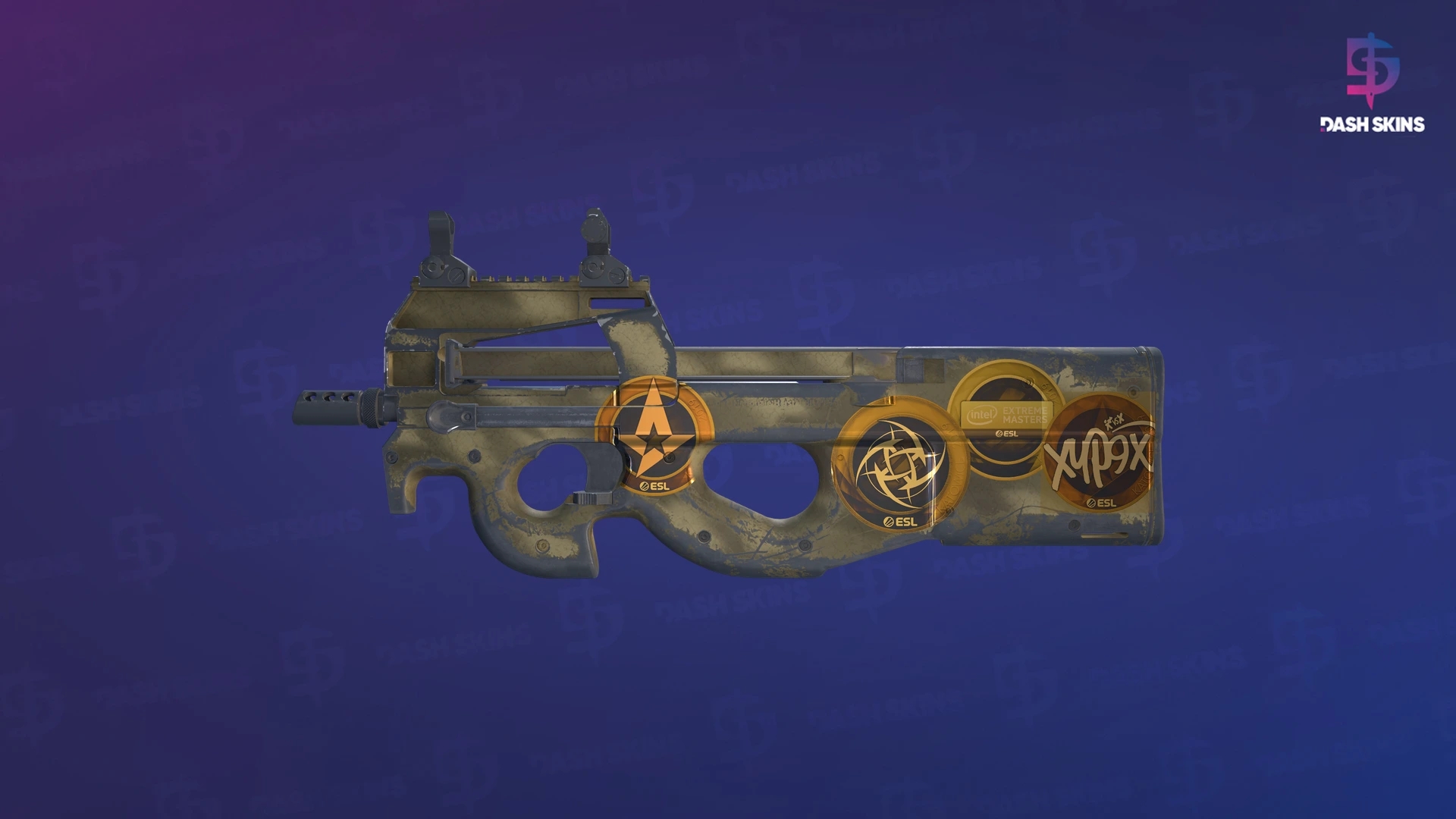 Souvenir P90 | Sand Spray (Well-Worn) Screenshot Playside