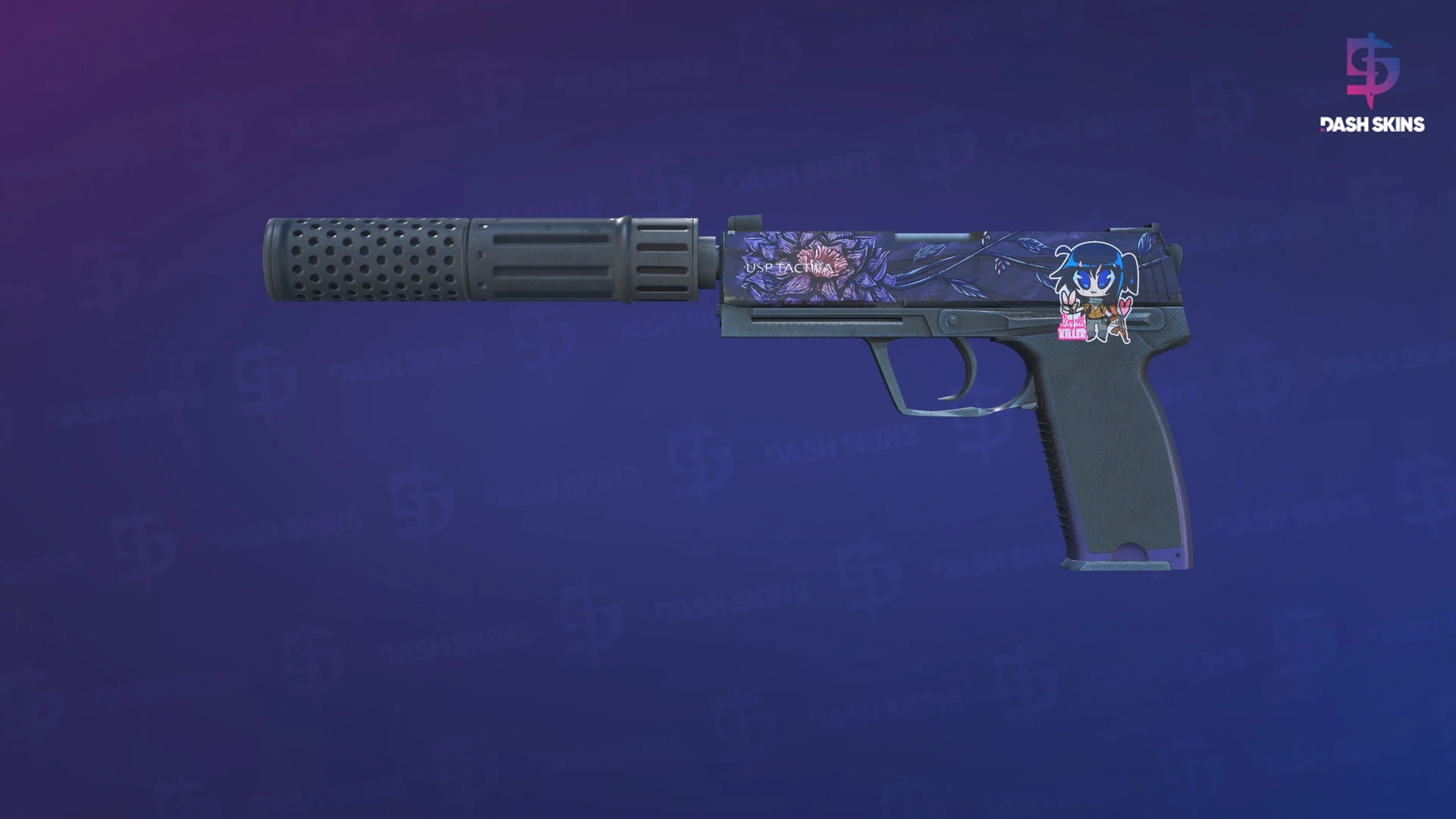 USP-S | Black Lotus (Battle-Scarred) Screenshot Playside
