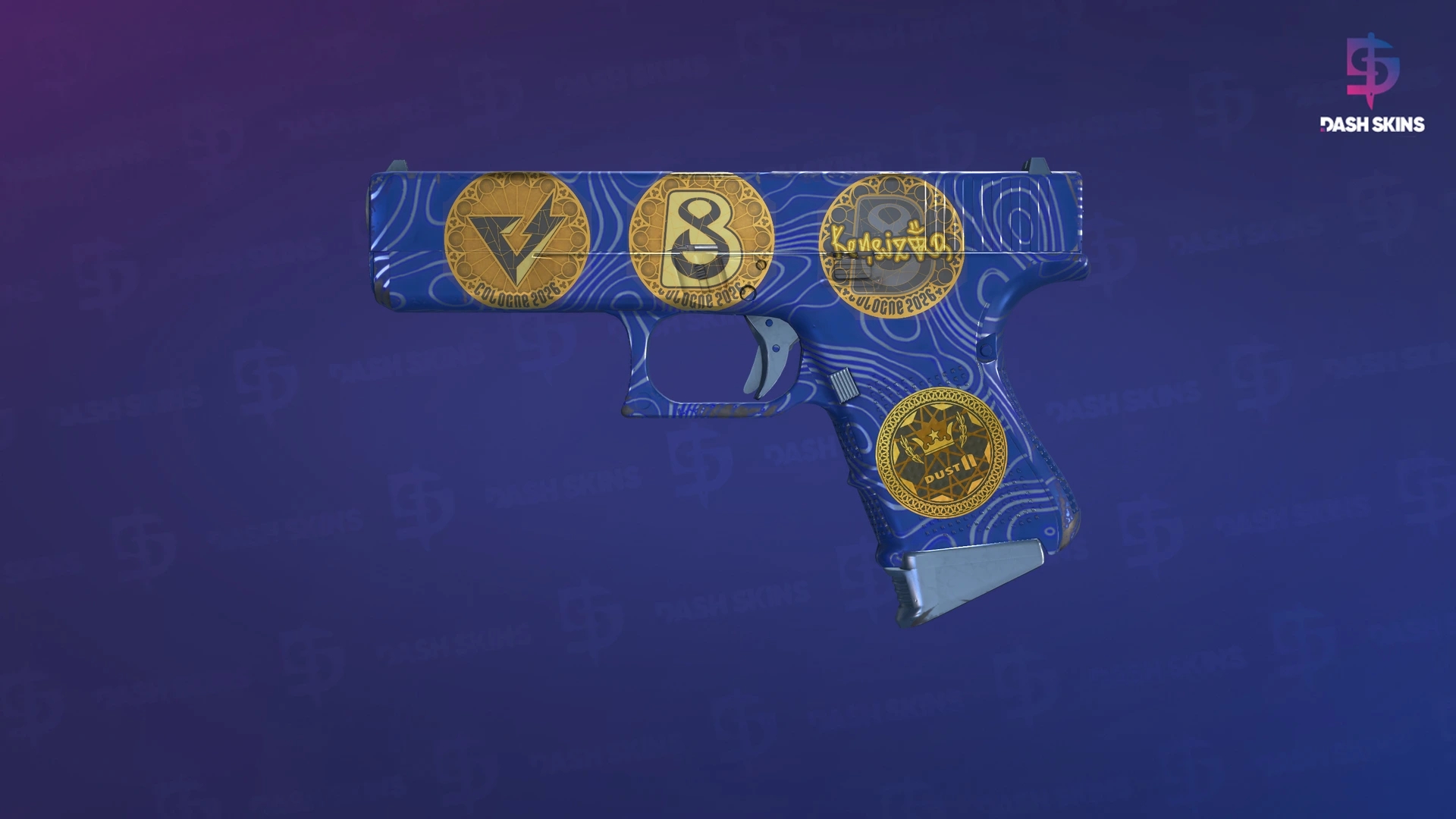 Souvenir Glock-18 | Ocean Topo (Minimal Wear) Screenshot Playside