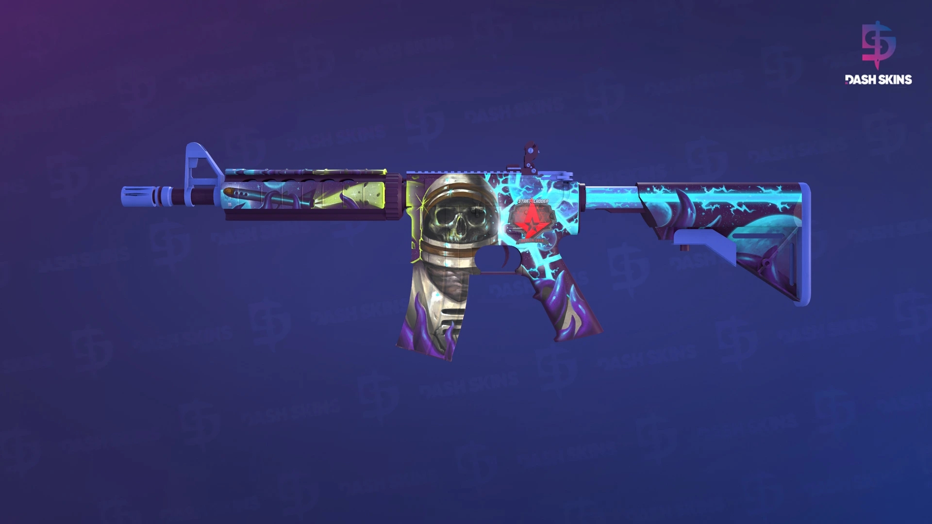 M4A4 | Desolate Space (Minimal Wear) Screenshot Playside