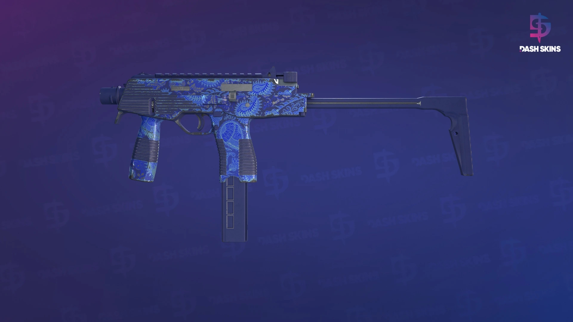 MP9 | Cobalt Paisley (Field-Tested) Screenshot Playside