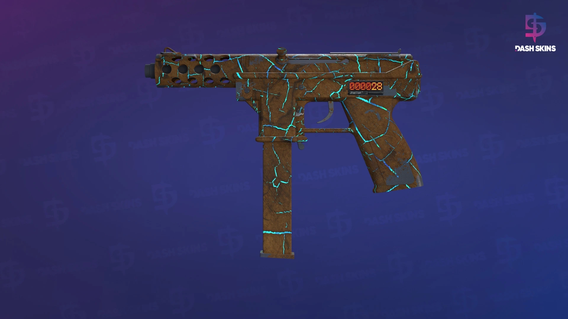 StatTrak™ Tec-9 | Cracked Opal (Battle-Scarred) Screenshot Playside