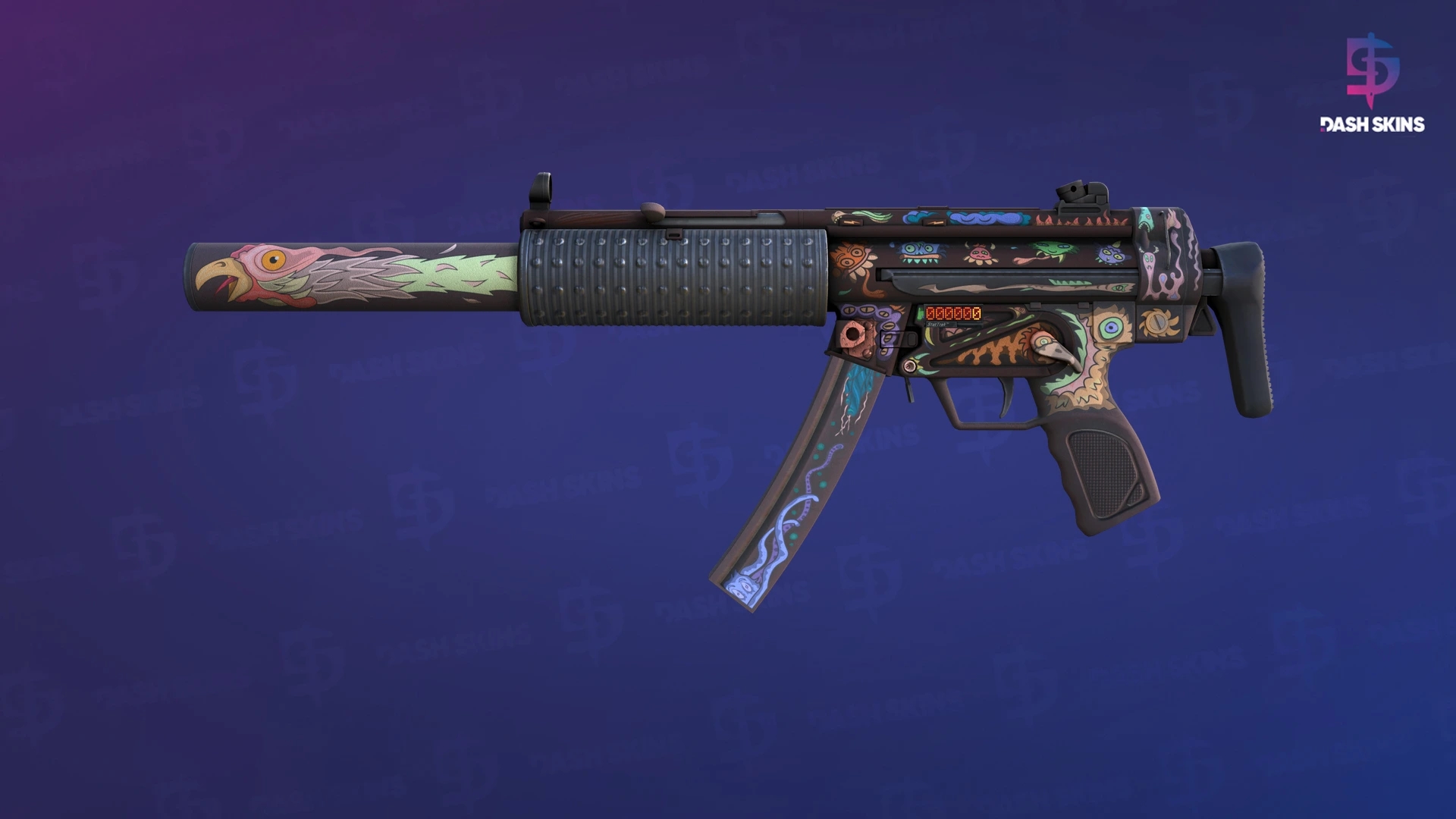 StatTrak™ MP5-SD | Necro Jr. (Minimal Wear) Screenshot Playside