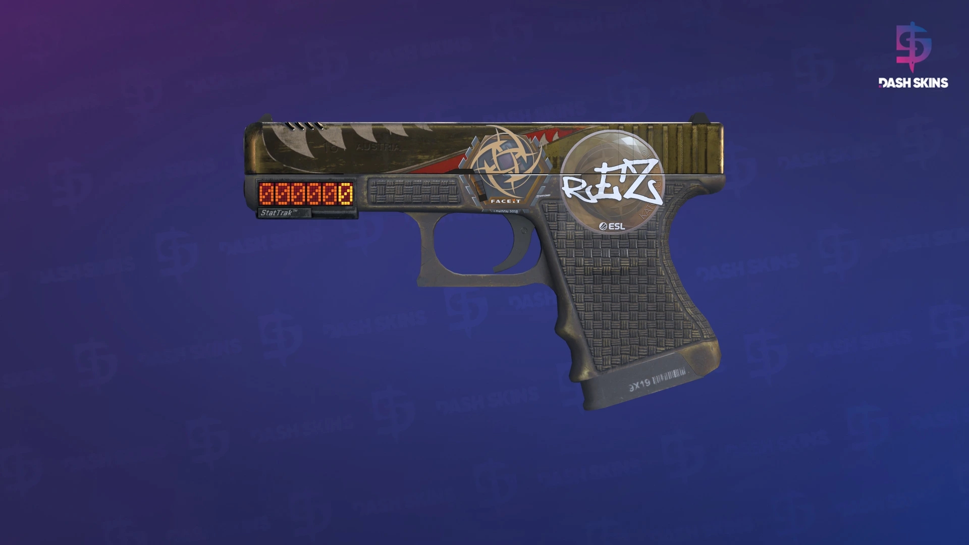 StatTrak™ Glock-18 | Warhawk (Field-Tested) Screenshot Playside