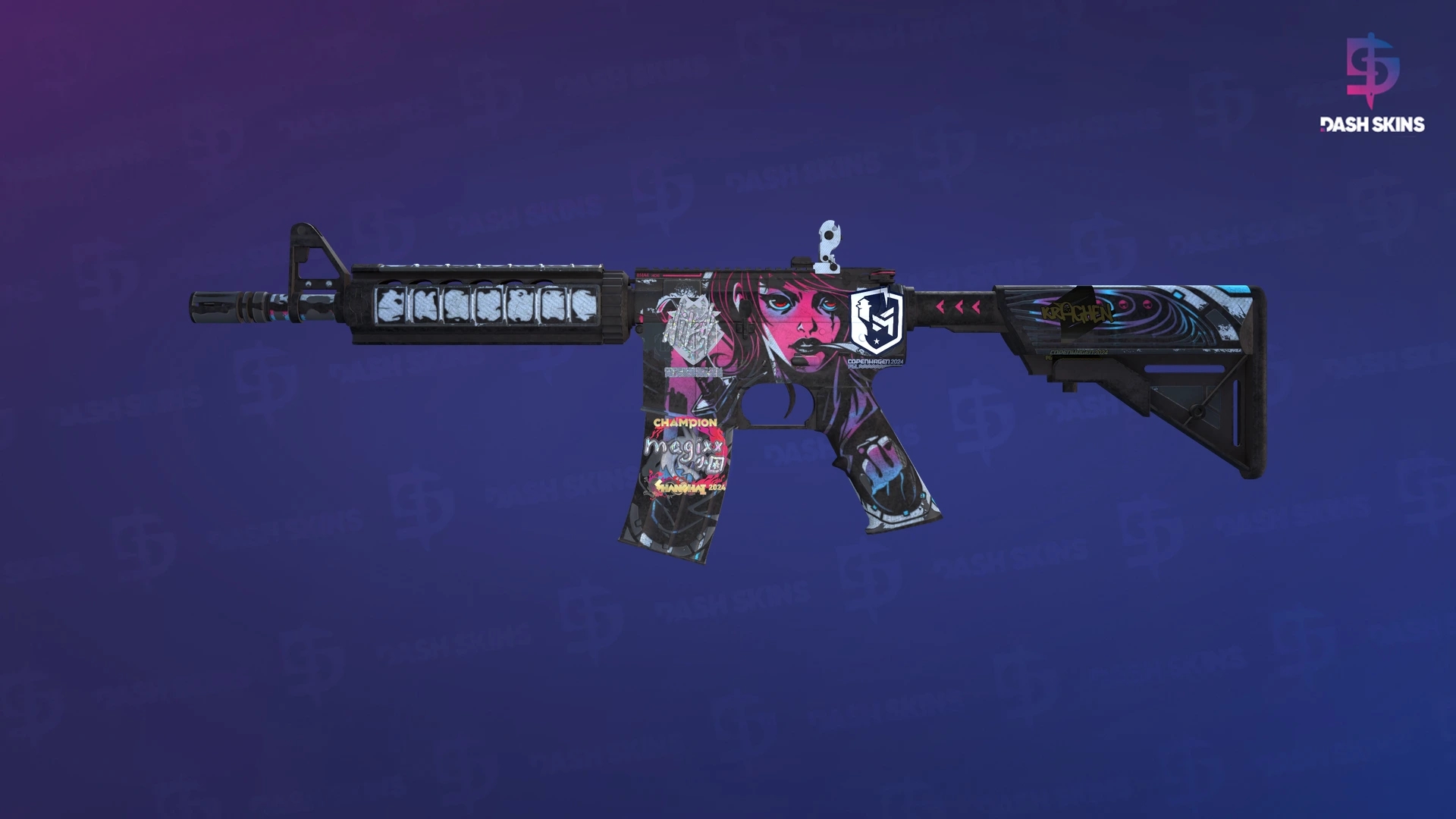 M4A4 | Neo-Noir (Battle-Scarred) Screenshot Playside