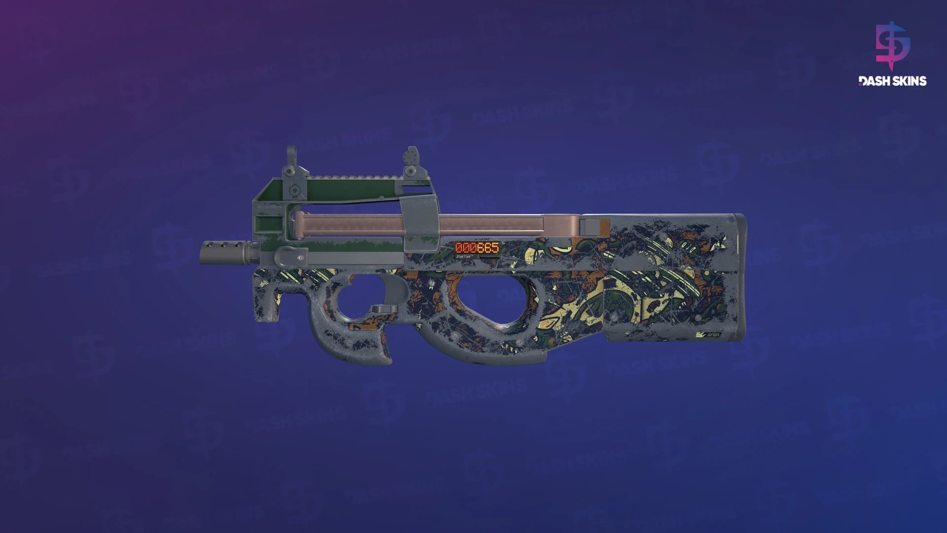 StatTrak™ P90 | Cocoa Rampage (Battle-Scarred) Screenshot Playside