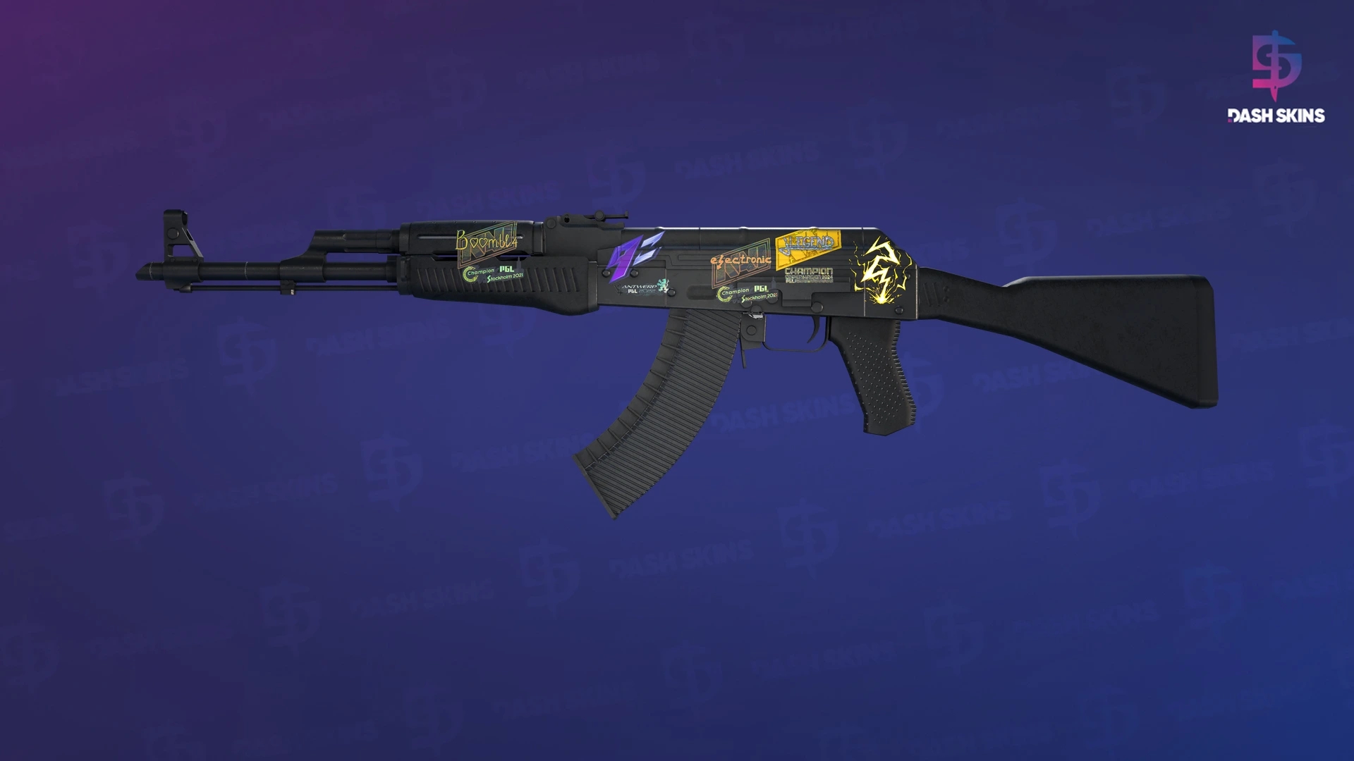 AK-47 | Slate (Well-Worn) Screenshot Playside