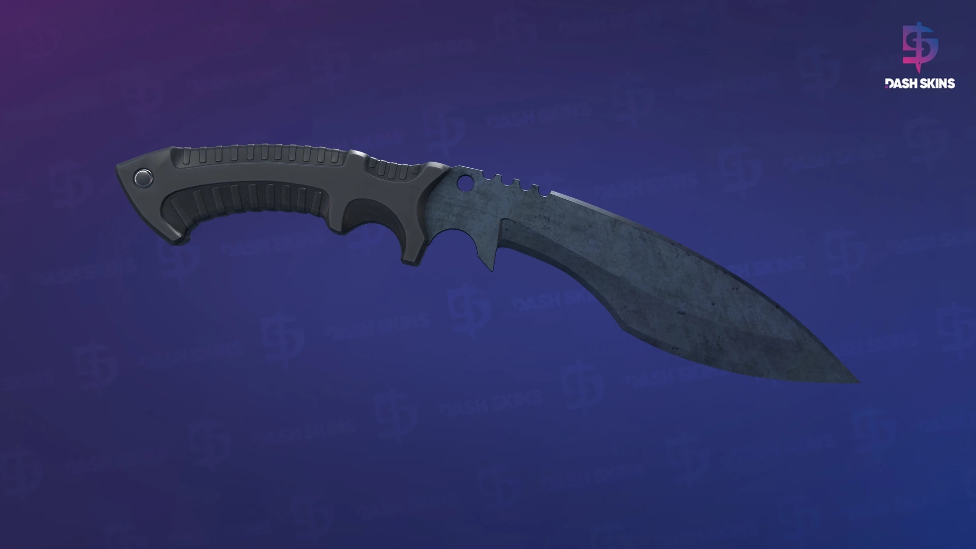 ★ Kukri Knife | Blue Steel (Well-Worn) Screenshot Playside