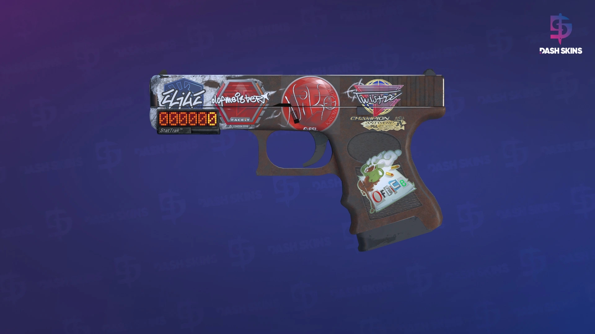 StatTrak™ Glock-18 | Oxide Blaze (Field-Tested) Screenshot Playside