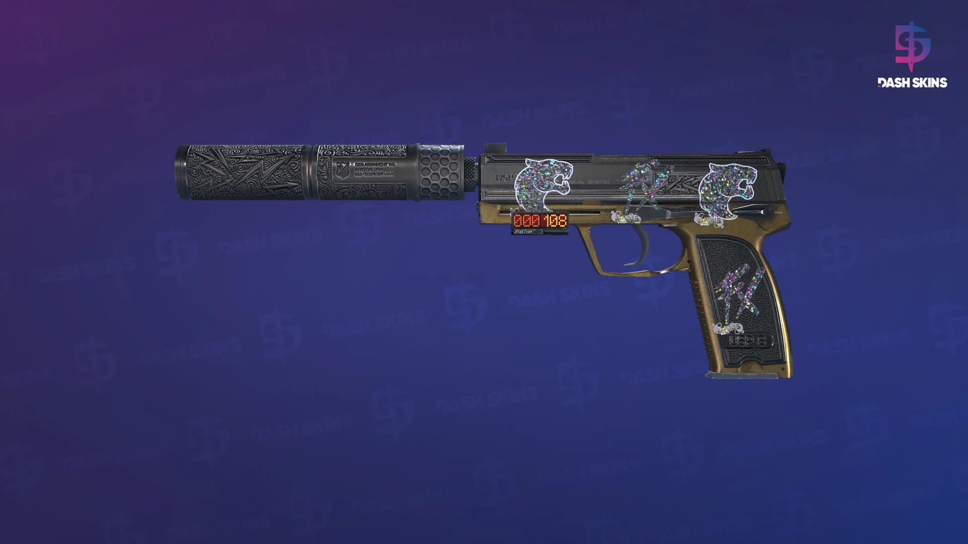 StatTrak™ USP-S | Lead Conduit (Well-Worn) Screenshot Playside