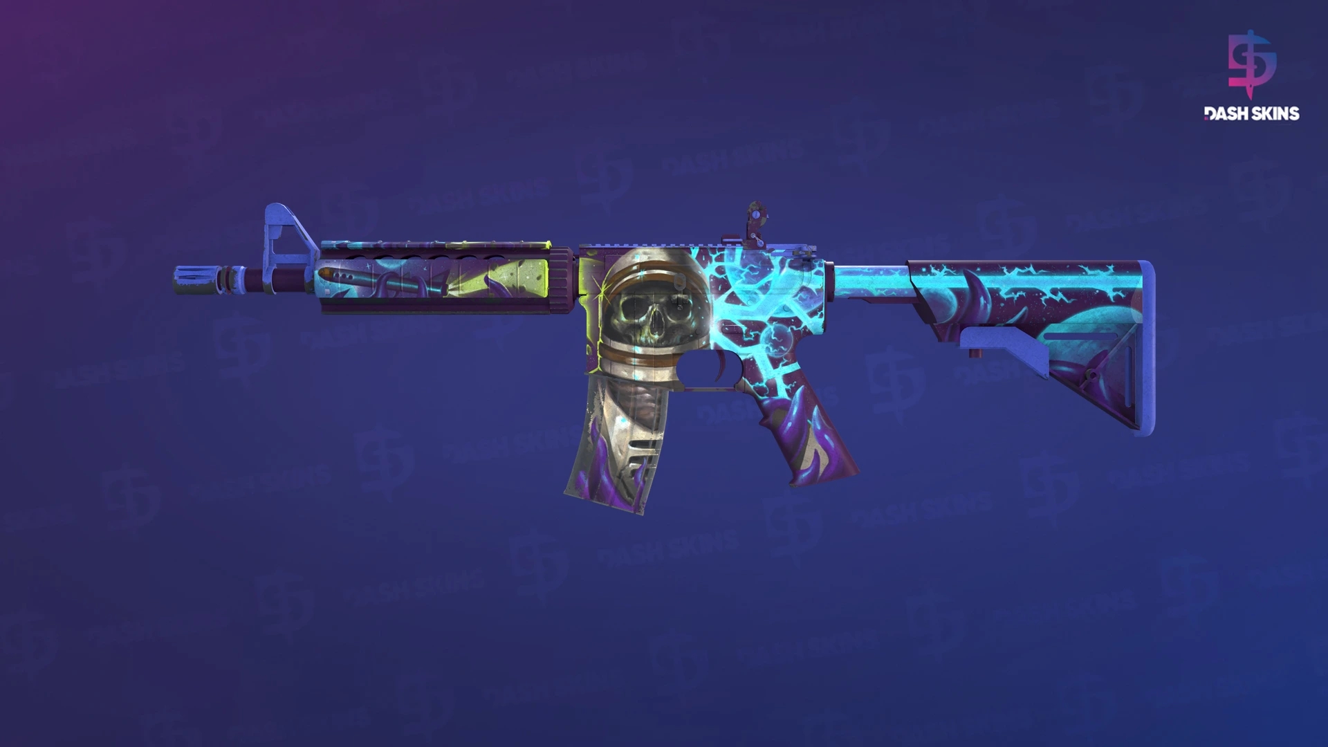 M4A4 | Desolate Space (Battle-Scarred) Screenshot Playside