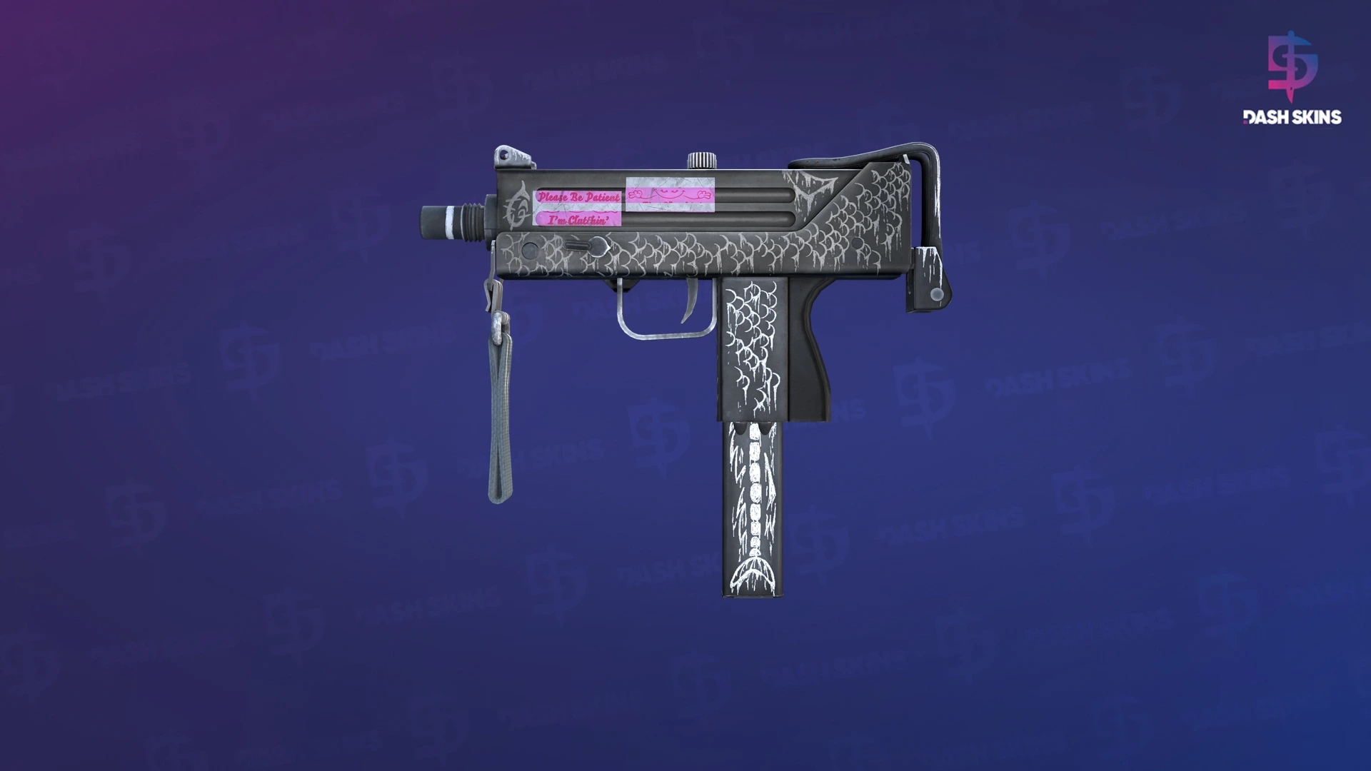 MAC-10 | Whitefish (Minimal Wear) Screenshot Playside