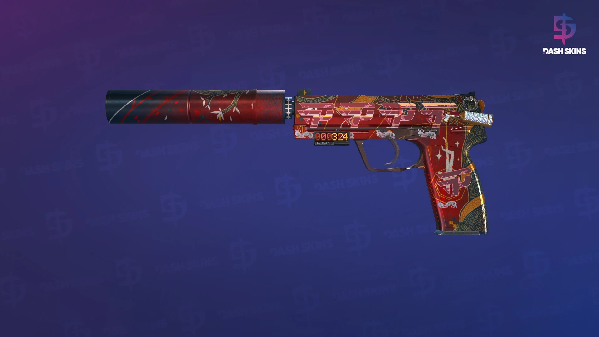 StatTrak™ USP-S | The Traitor (Well-Worn) Screenshot Playside