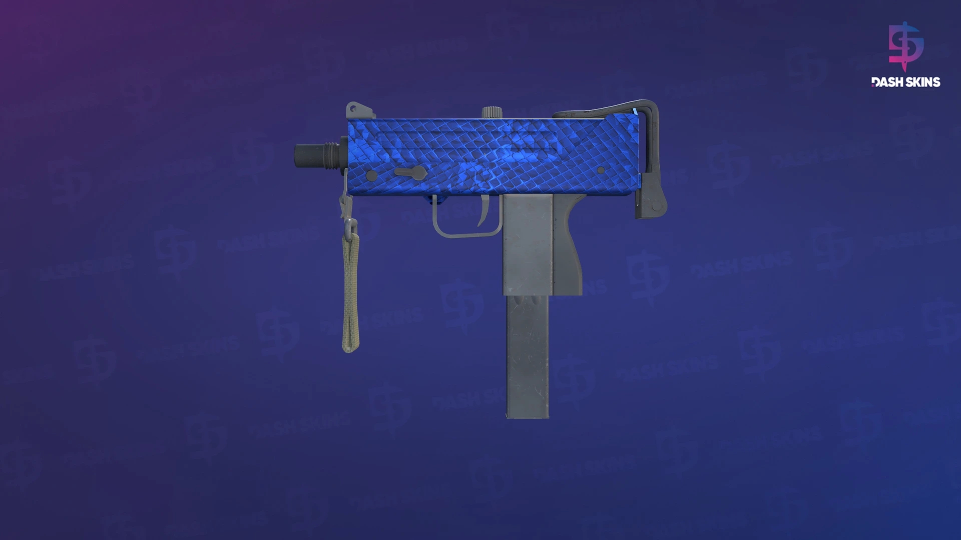 MAC-10 | Lapis Gator (Minimal Wear) Screenshot Playside