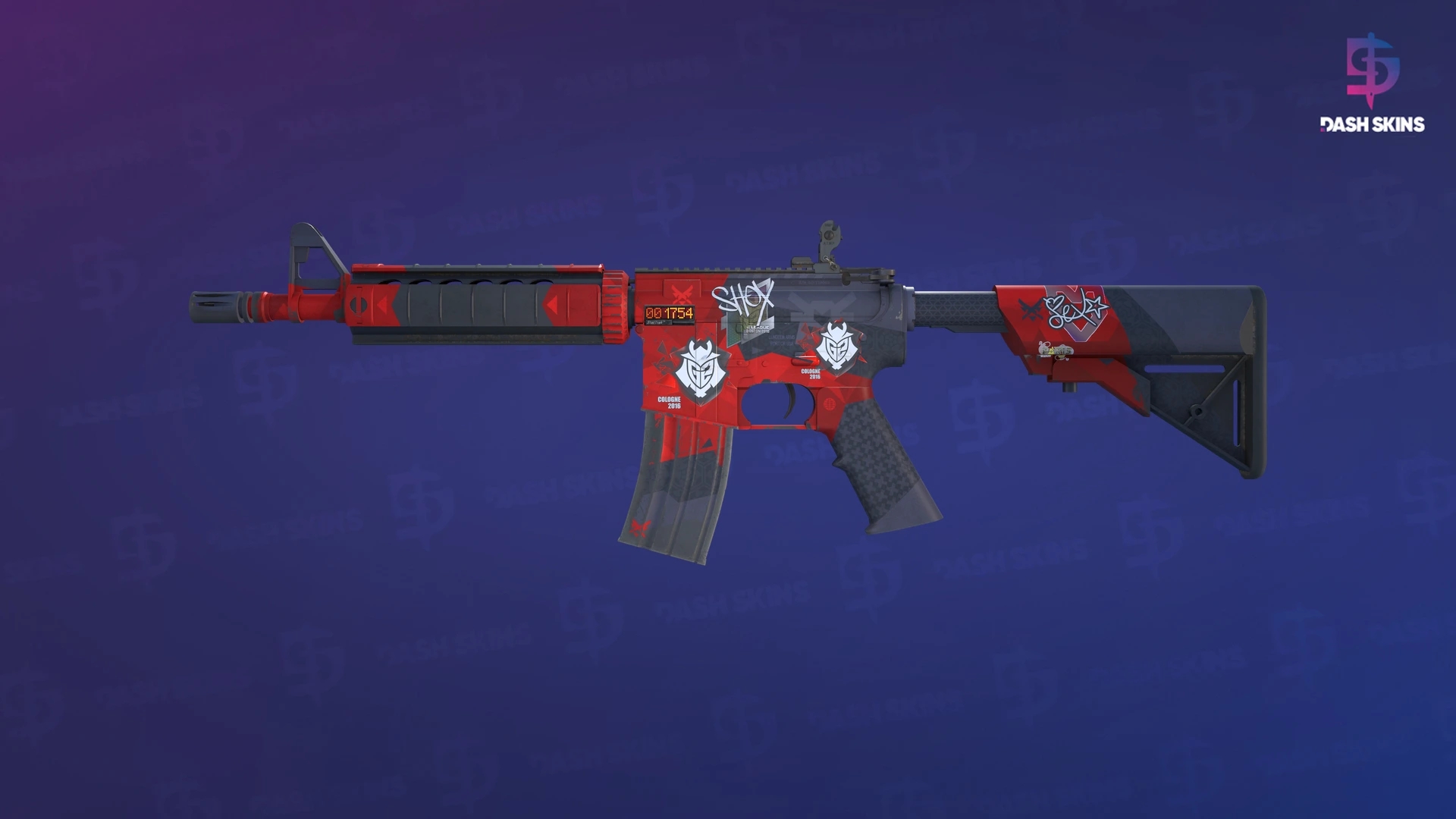 StatTrak™ M4A4 | Evil Daimyo (Field-Tested) Screenshot Playside