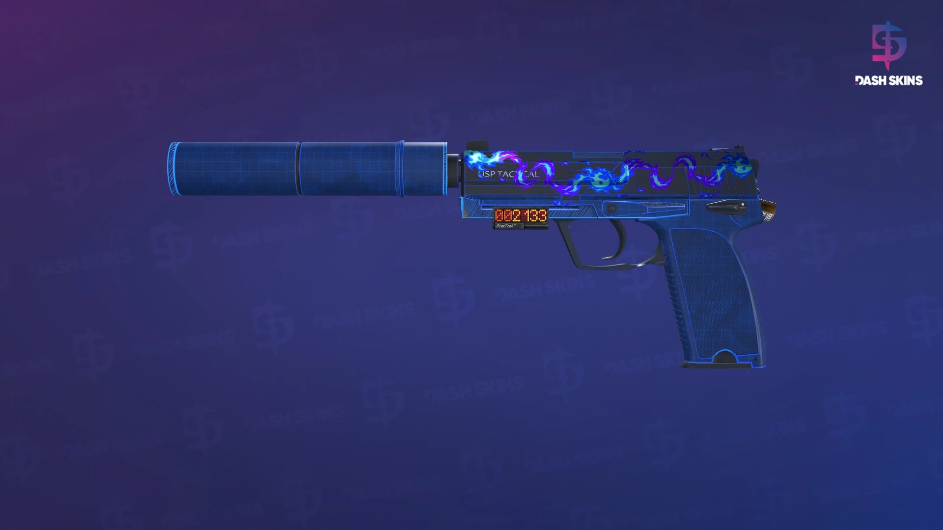 StatTrak™ USP-S | Blueprint (Minimal Wear) Screenshot Playside