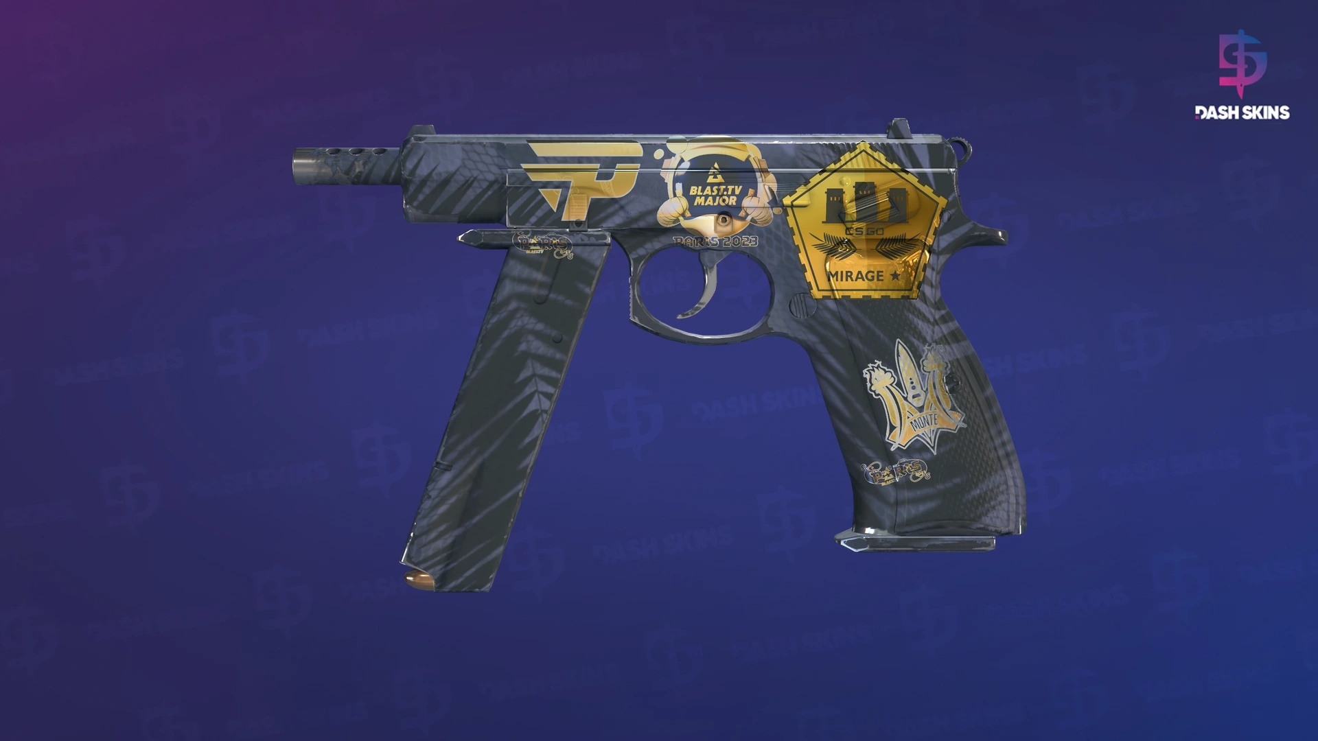 Souvenir CZ75-Auto | Midnight Palm (Minimal Wear) Screenshot Playside