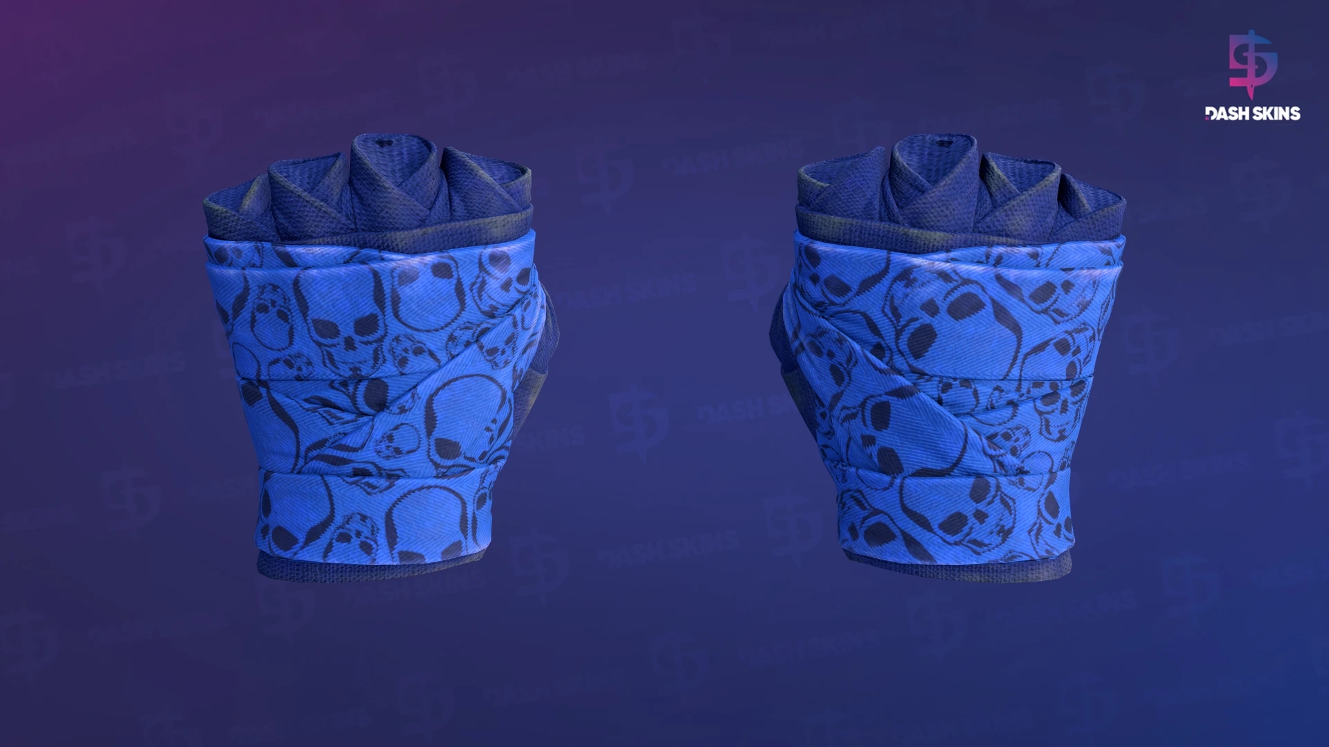★ Hand Wraps | Cobalt Skulls (Field-Tested) Screenshot Playside