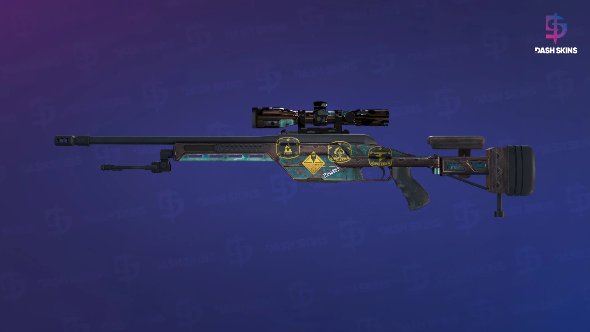 Souvenir SSG 08 | Azure Glyph (Field-Tested) Screenshot Playside