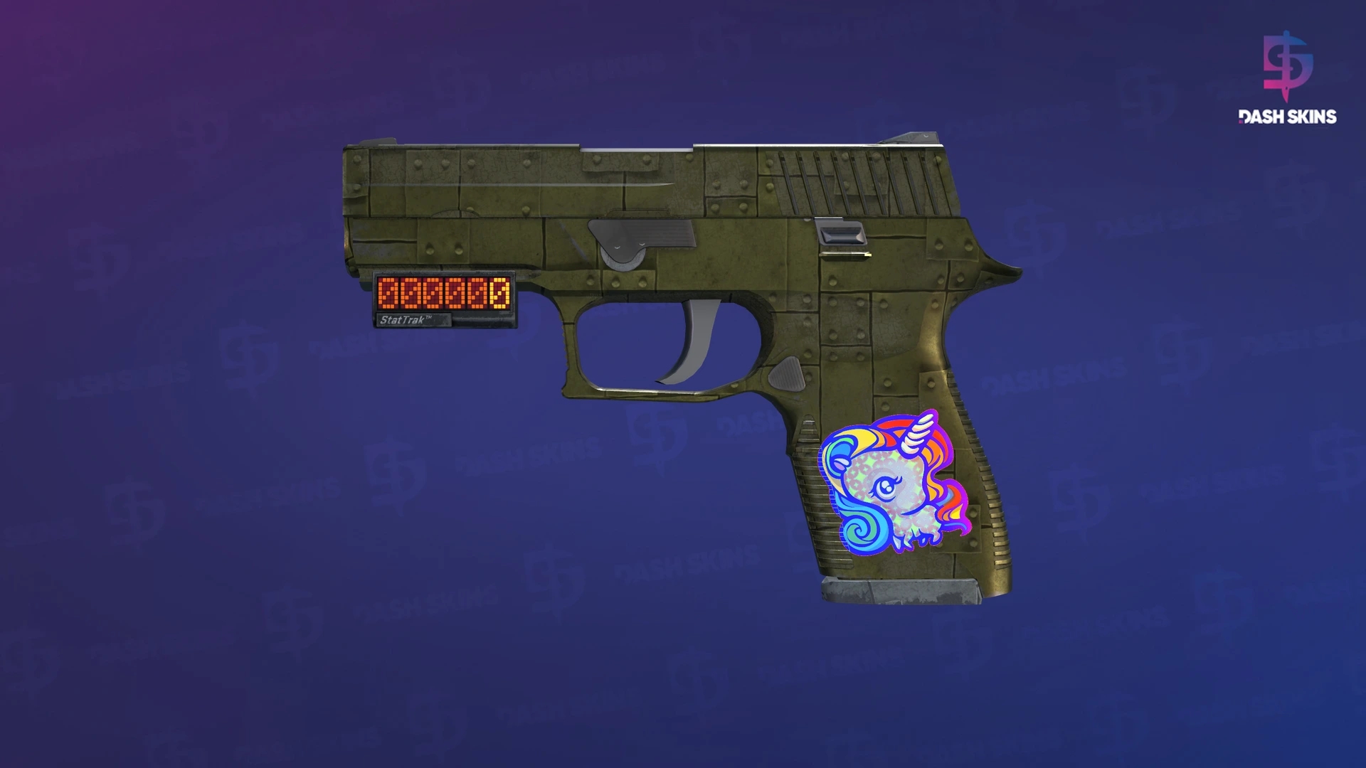 StatTrak™ P250 | Iron Clad (Battle-Scarred) Screenshot Playside