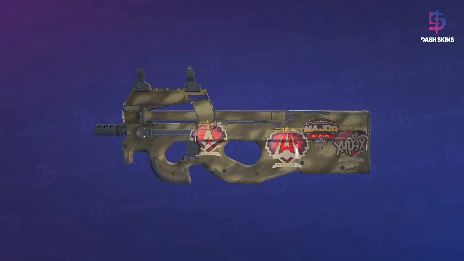 Souvenir P90 | Sand Spray (Field-Tested) Screenshot Playside