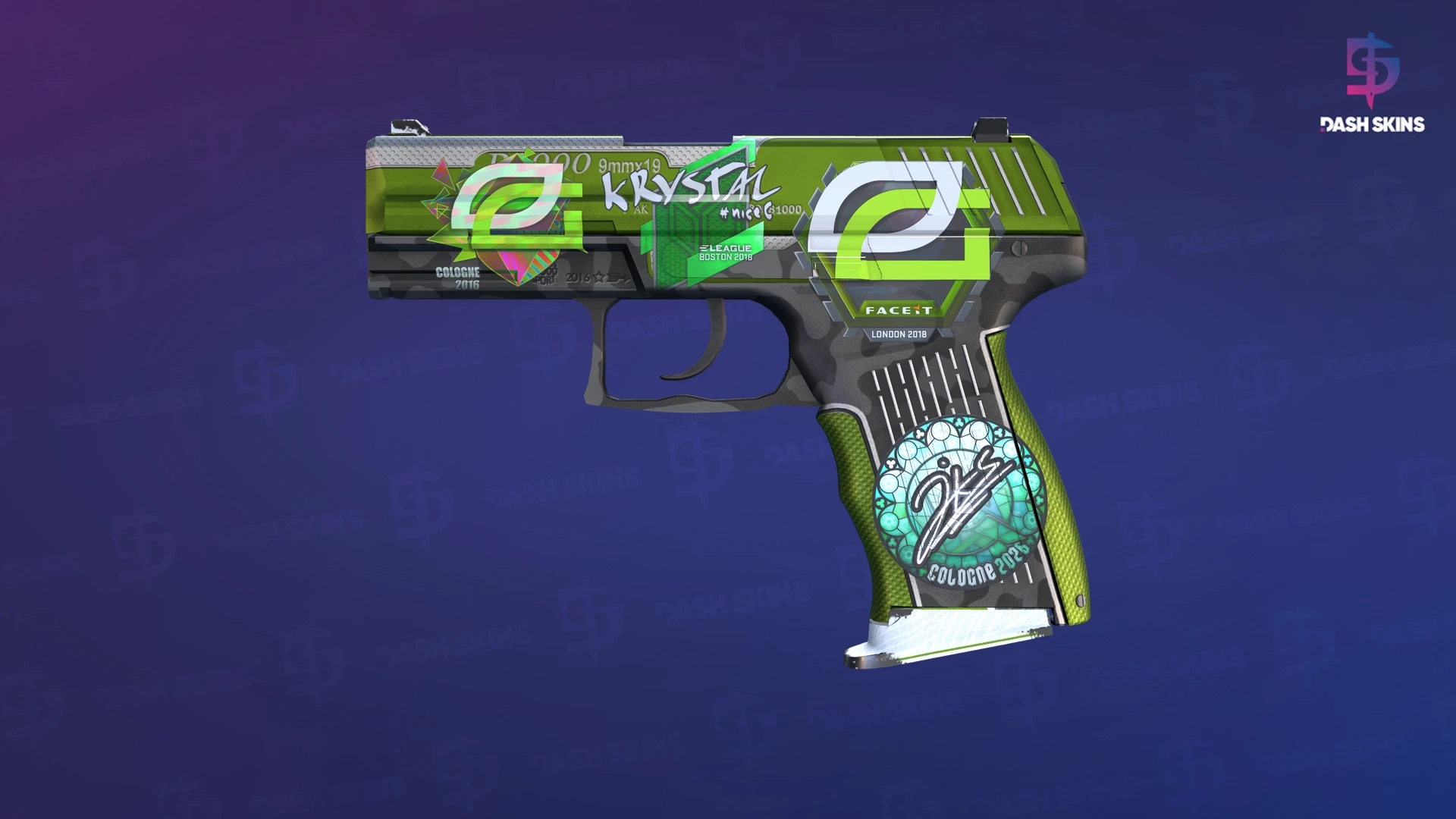 P2000 | Turf (Minimal Wear) Screenshot Playside