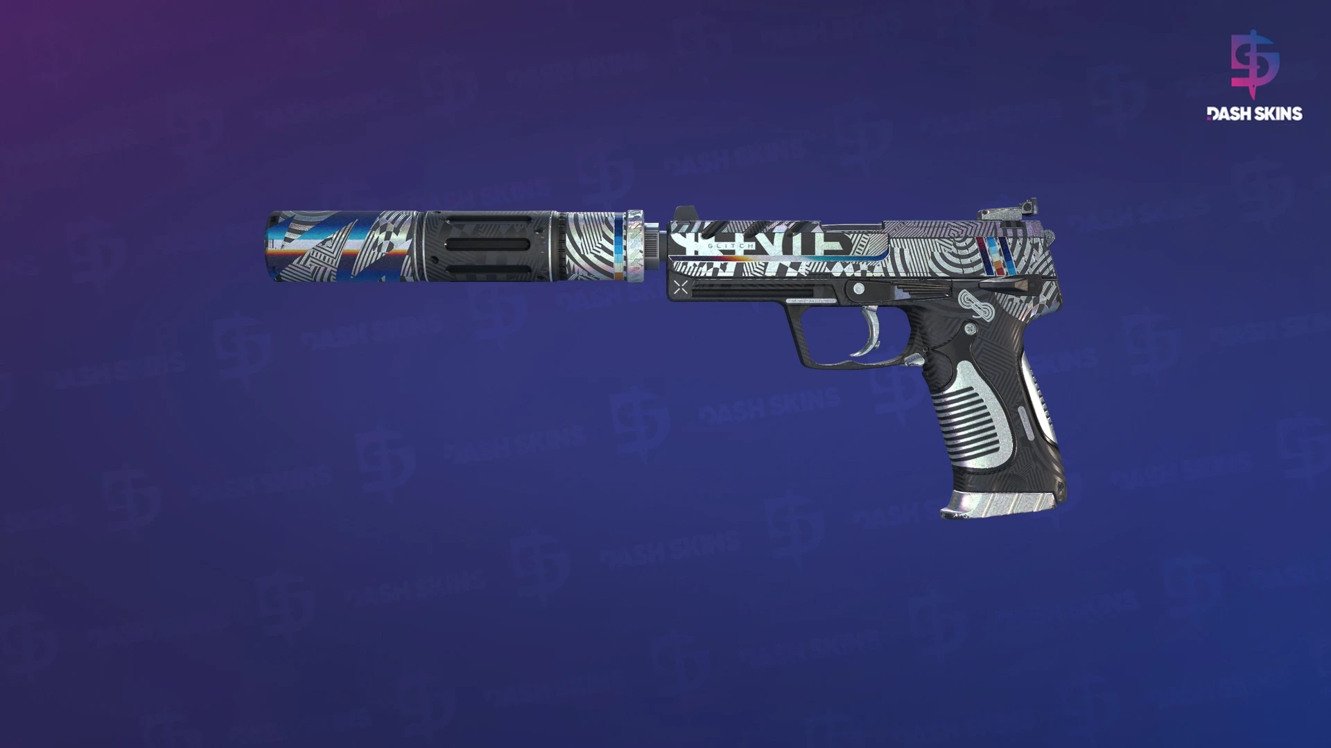 USP-S | Spiral Glitch (Well-Worn) Screenshot Playside
