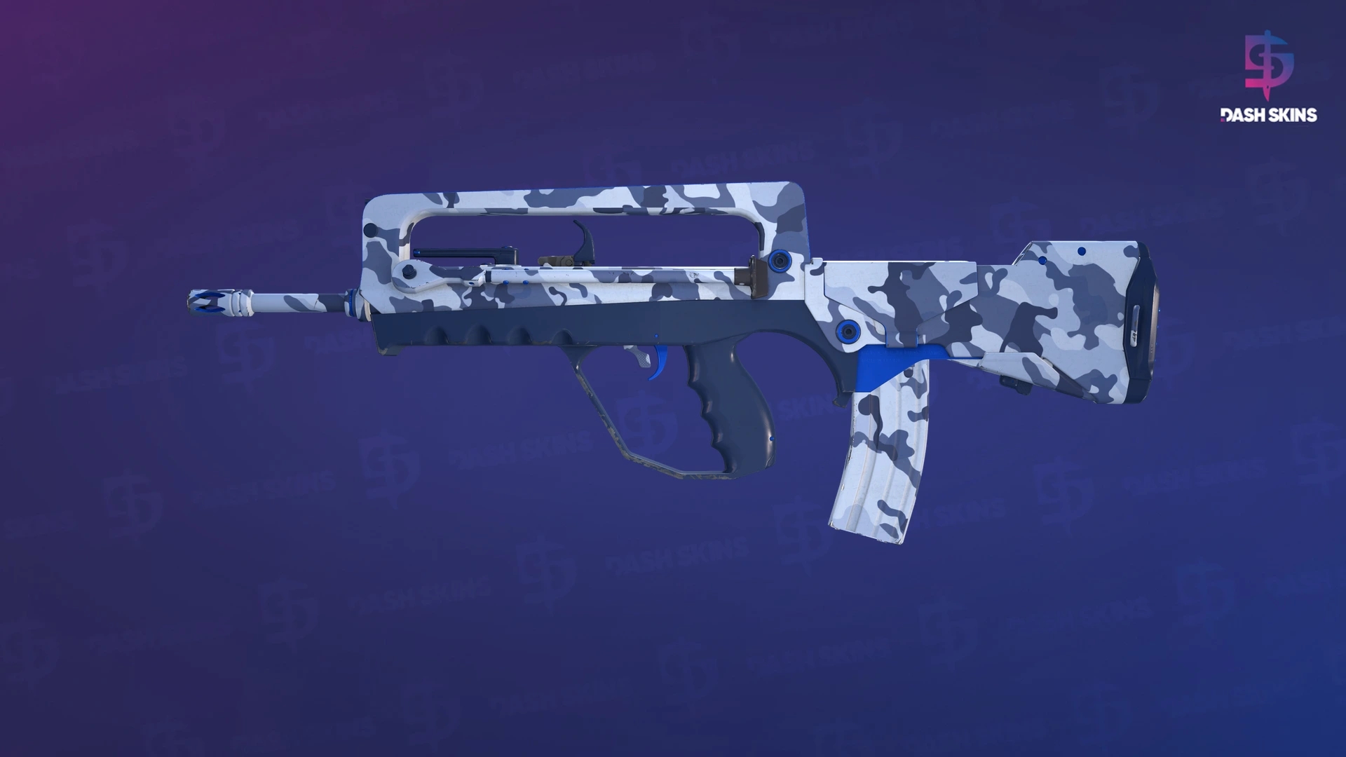 FAMAS | Yeti Camo (Minimal Wear) Screenshot Playside