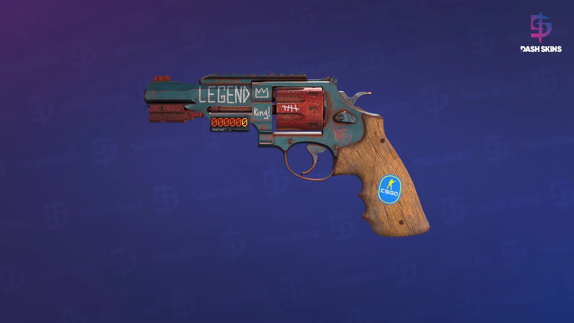 StatTrak™ R8 Revolver | Junk Yard (Minimal Wear) Screenshot Playside
