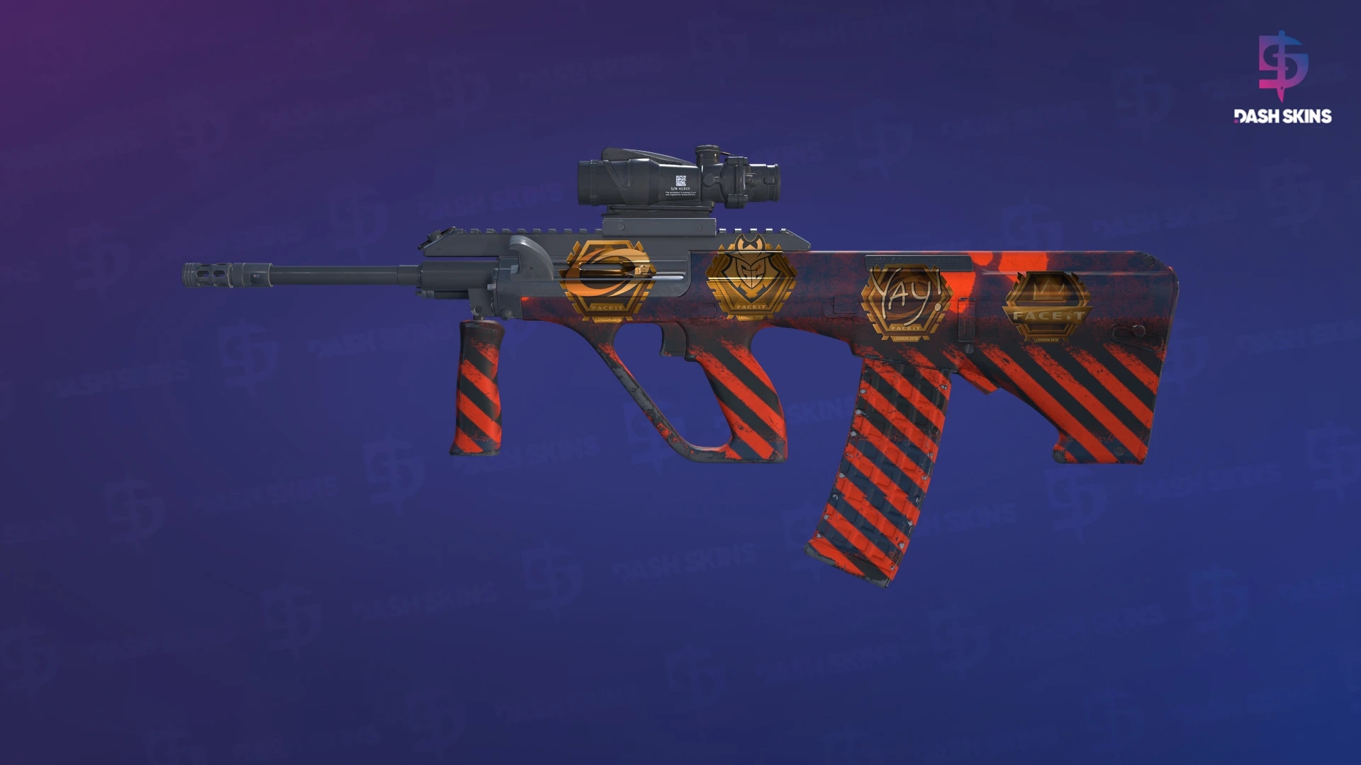 Souvenir AUG | Radiation Hazard (Minimal Wear) Screenshot Playside