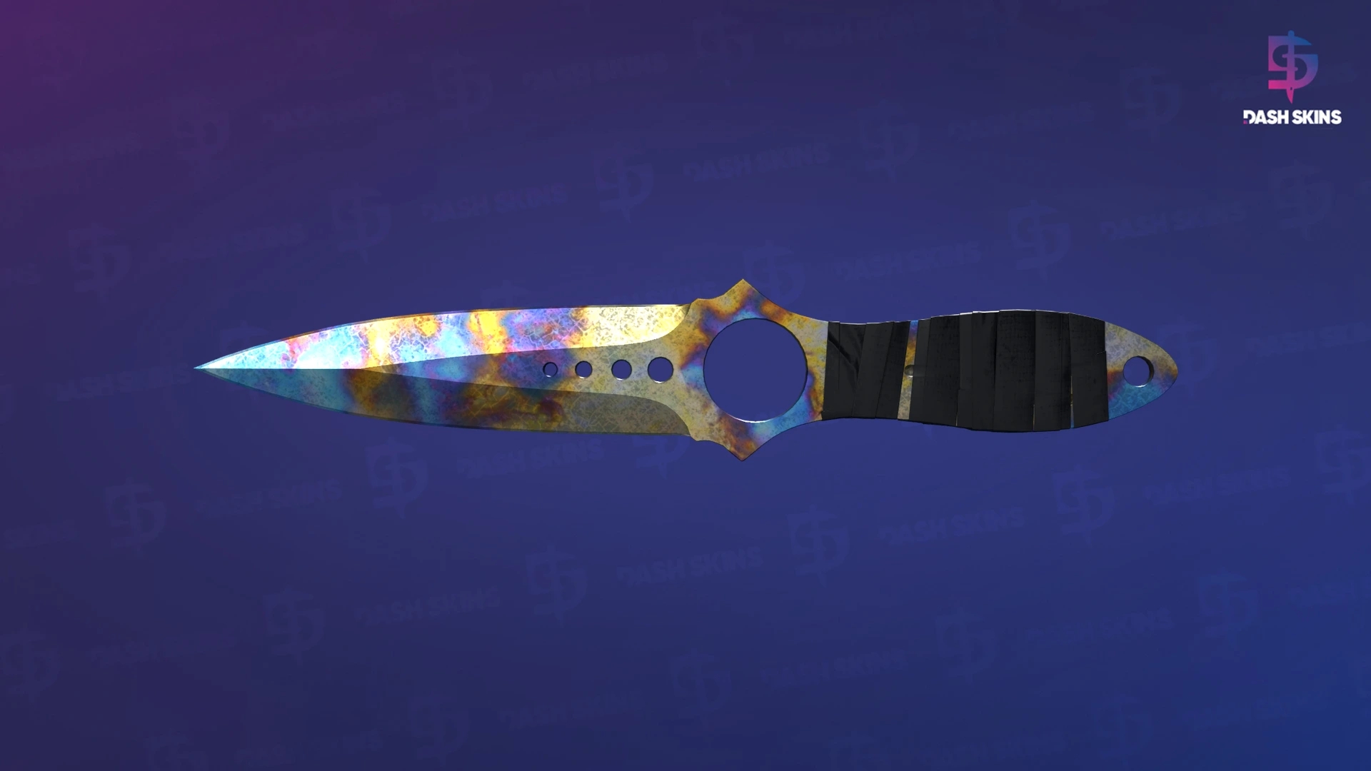 ★ Skeleton Knife | Case Hardened (Well-Worn) Screenshot Playside