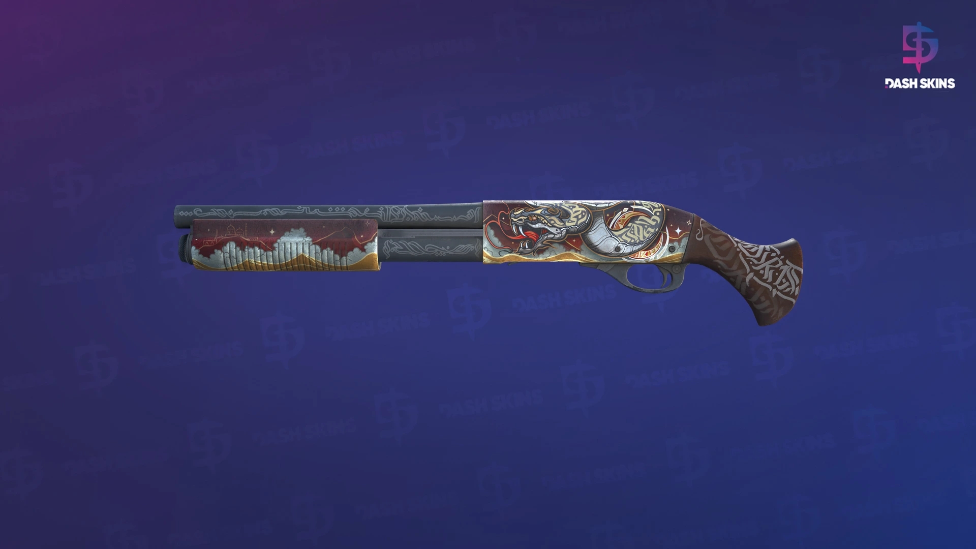 Sawed-Off | Lunar Wyrm (Field-Tested) Screenshot Playside