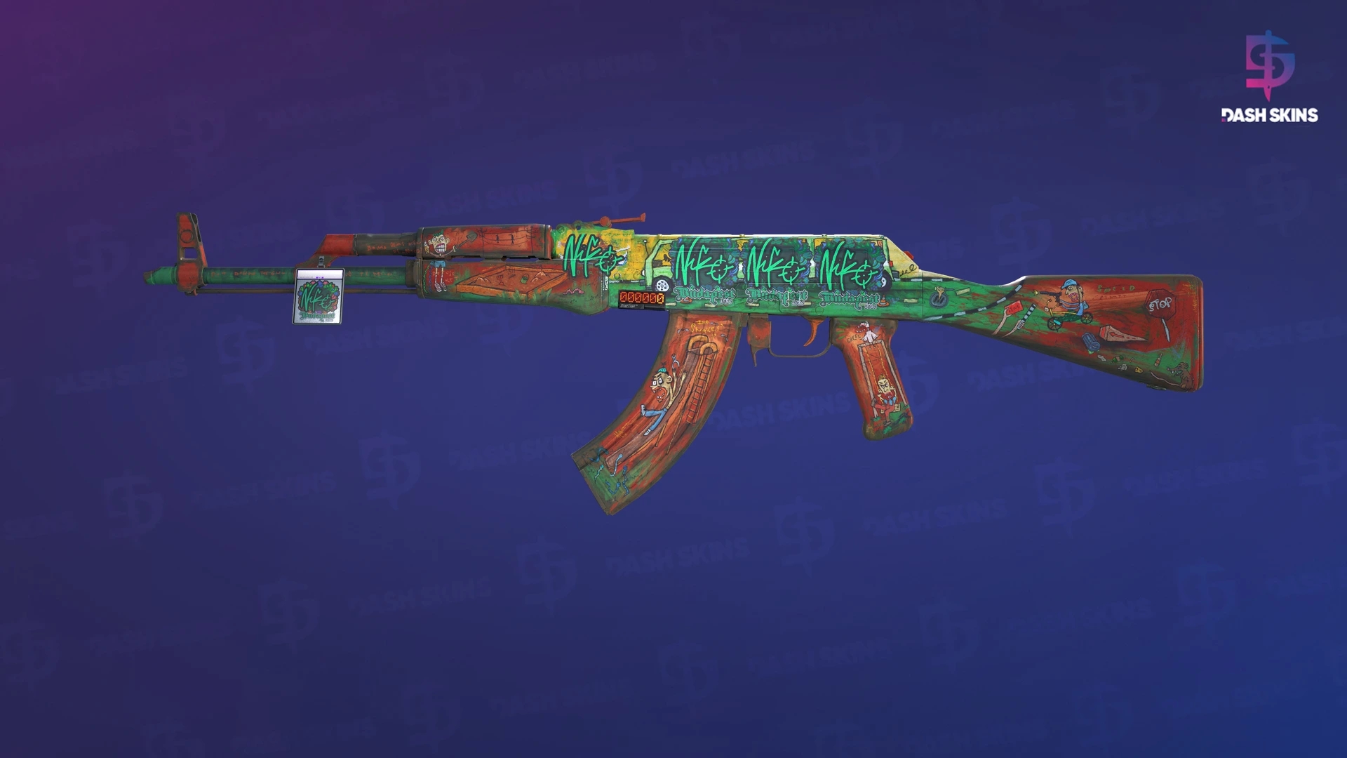 StatTrak™ AK-47 | The Outsiders (Field-Tested) Screenshot Playside