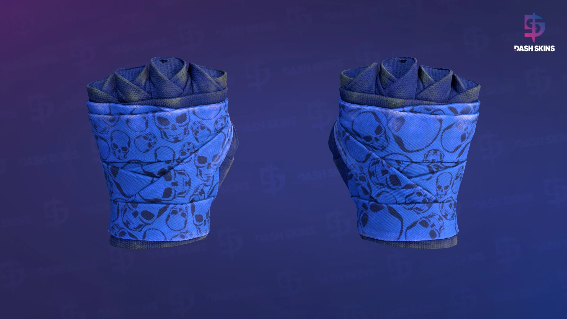 ★ Hand Wraps | Cobalt Skulls (Battle-Scarred) Screenshot Playside