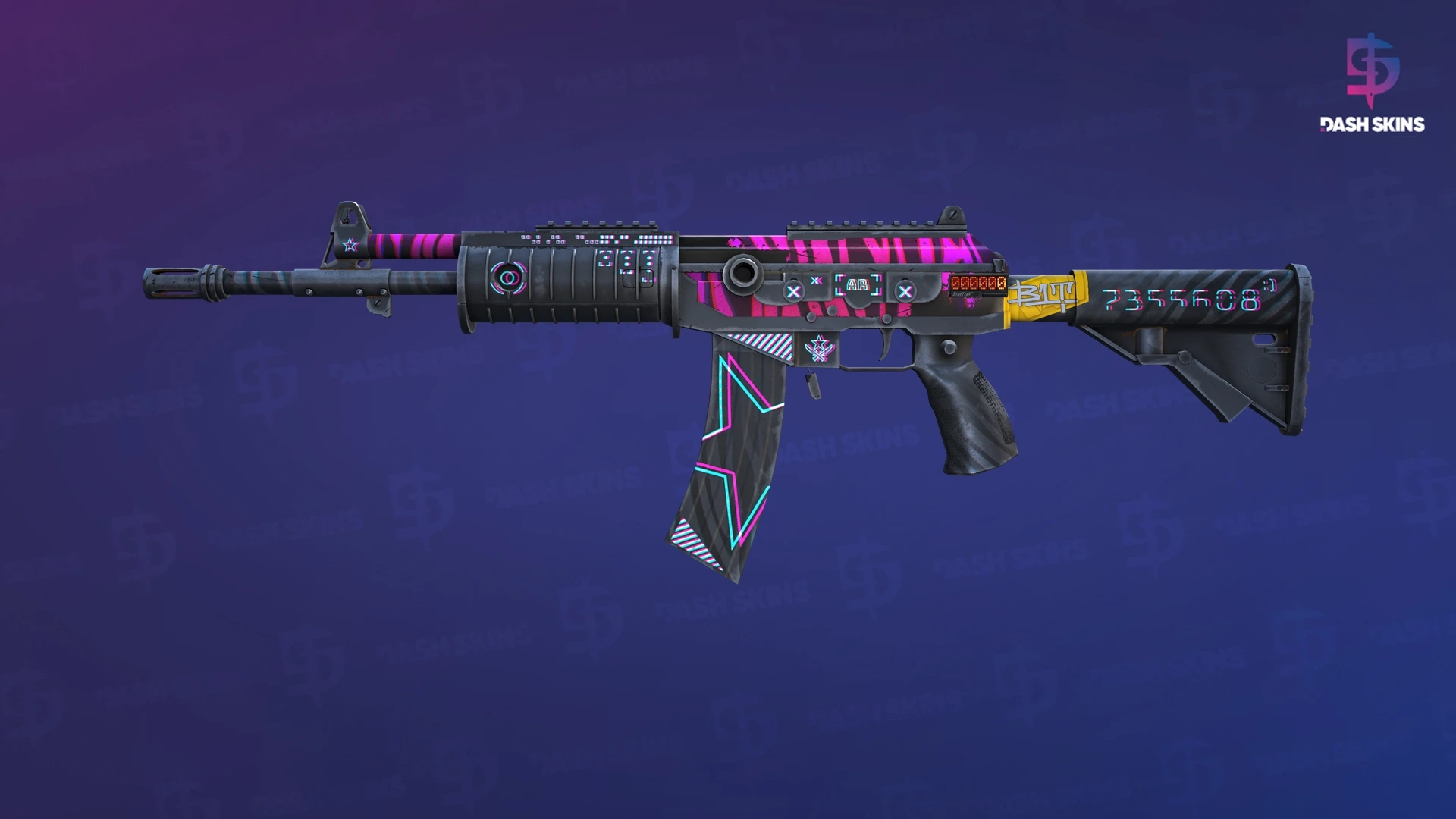 StatTrak™ Galil AR | Chromatic Aberration (Well-Worn) Screenshot Playside