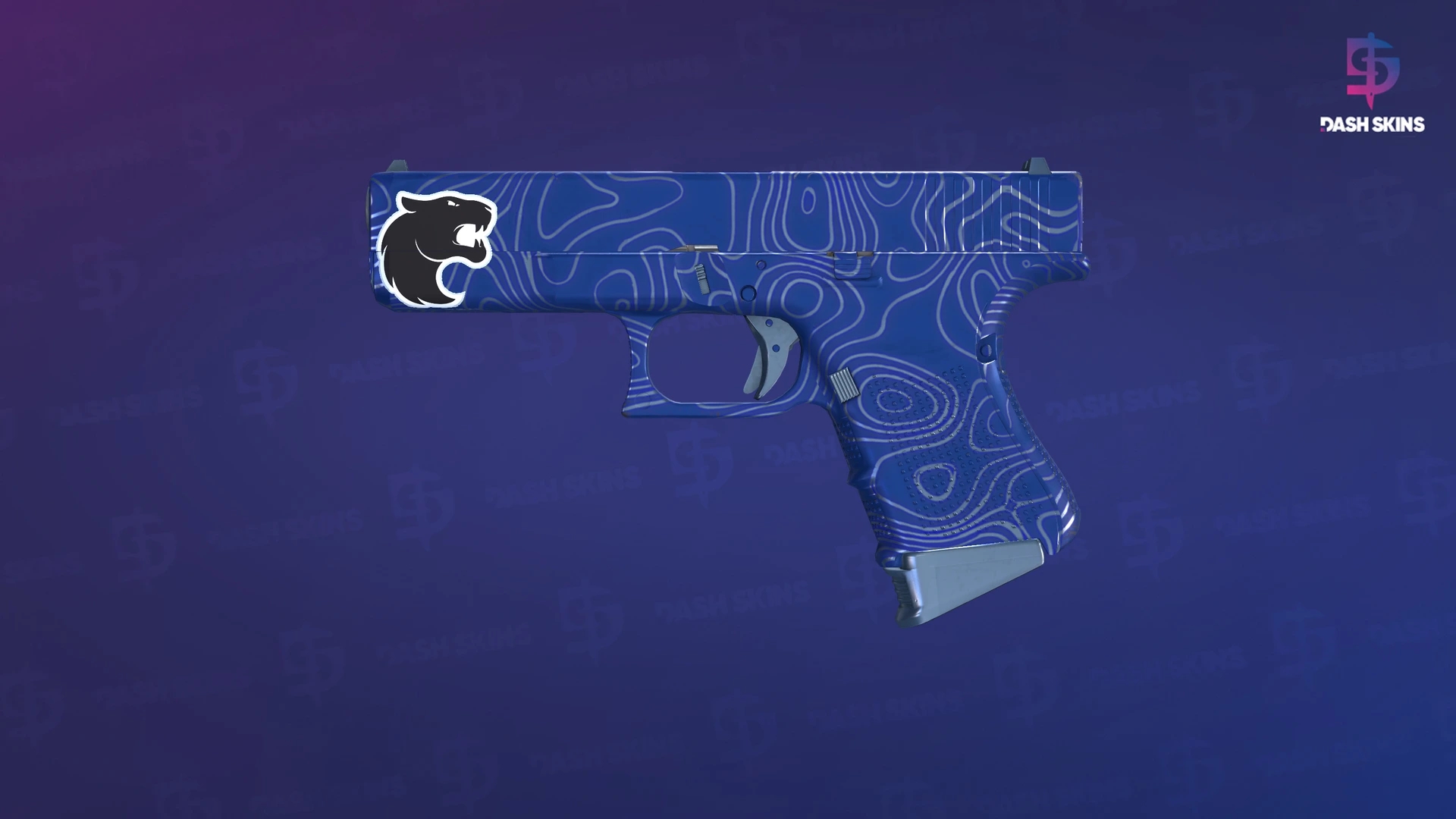 Glock-18 | Ocean Topo (Factory New) Screenshot Playside
