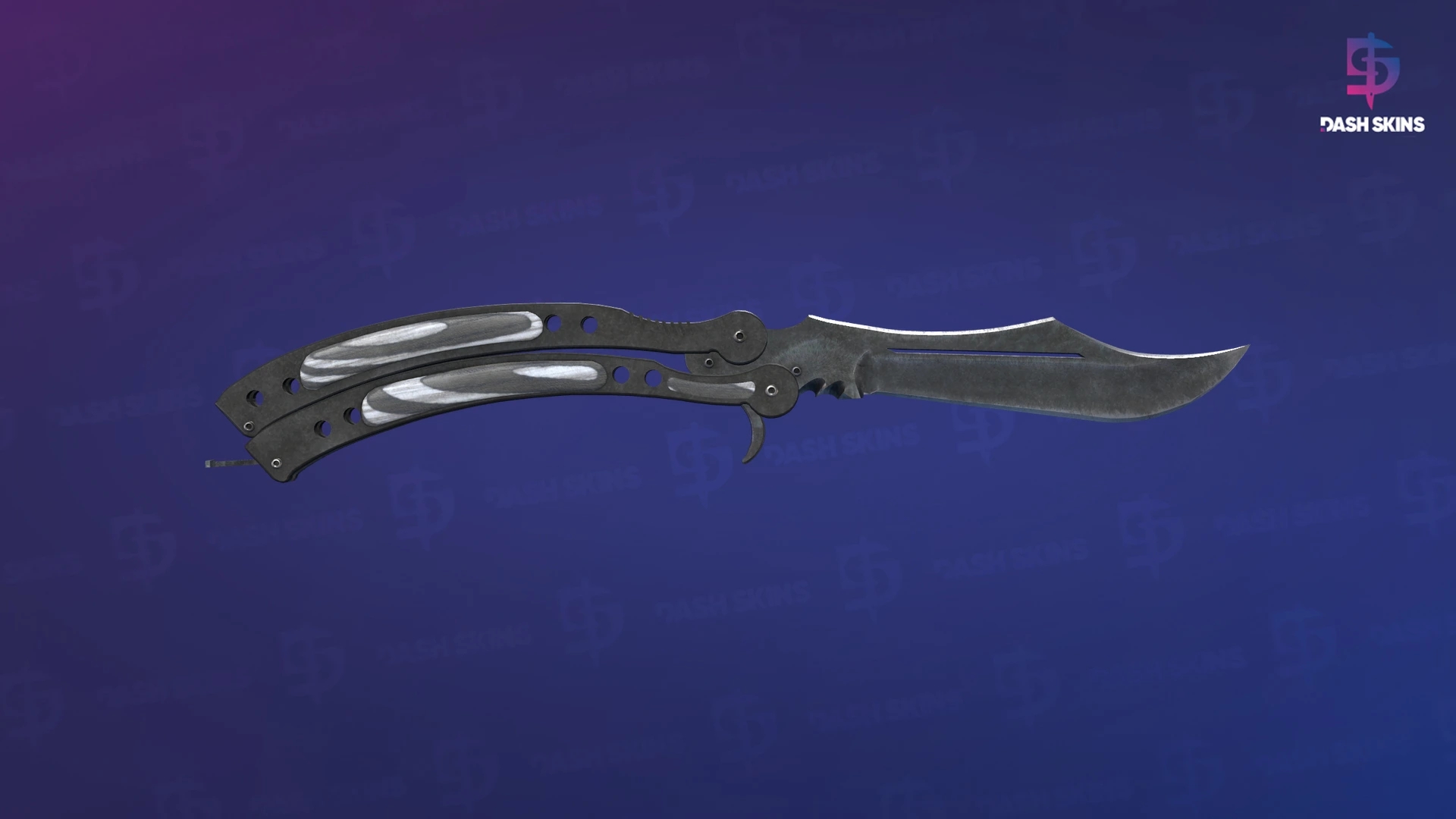 ★ Butterfly Knife | Black Laminate (Well-Worn) Screenshot Playside