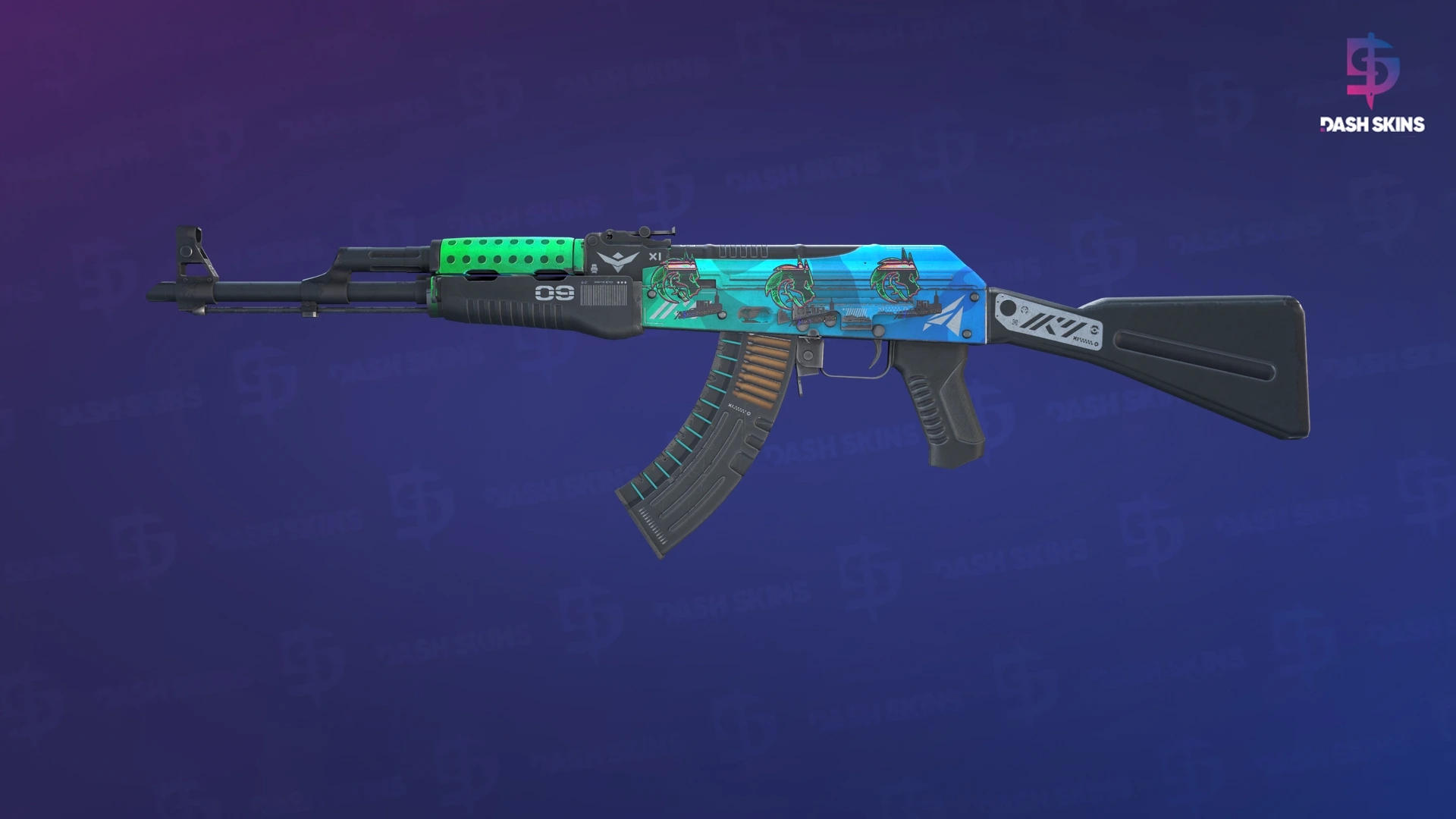 AK-47 | Ice Coaled (Field-Tested) Screenshot Playside