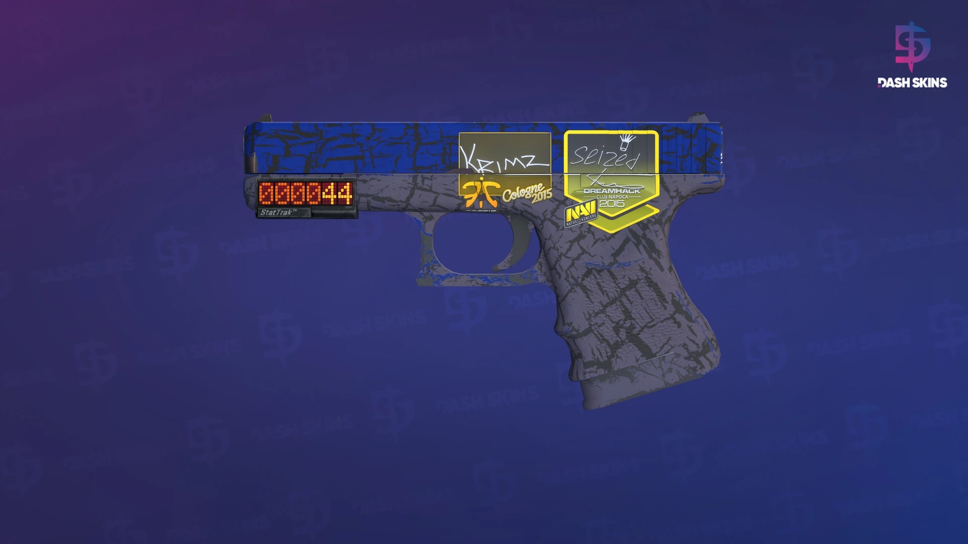 StatTrak™ Glock-18 | Blue Fissure (Field-Tested) Screenshot Playside